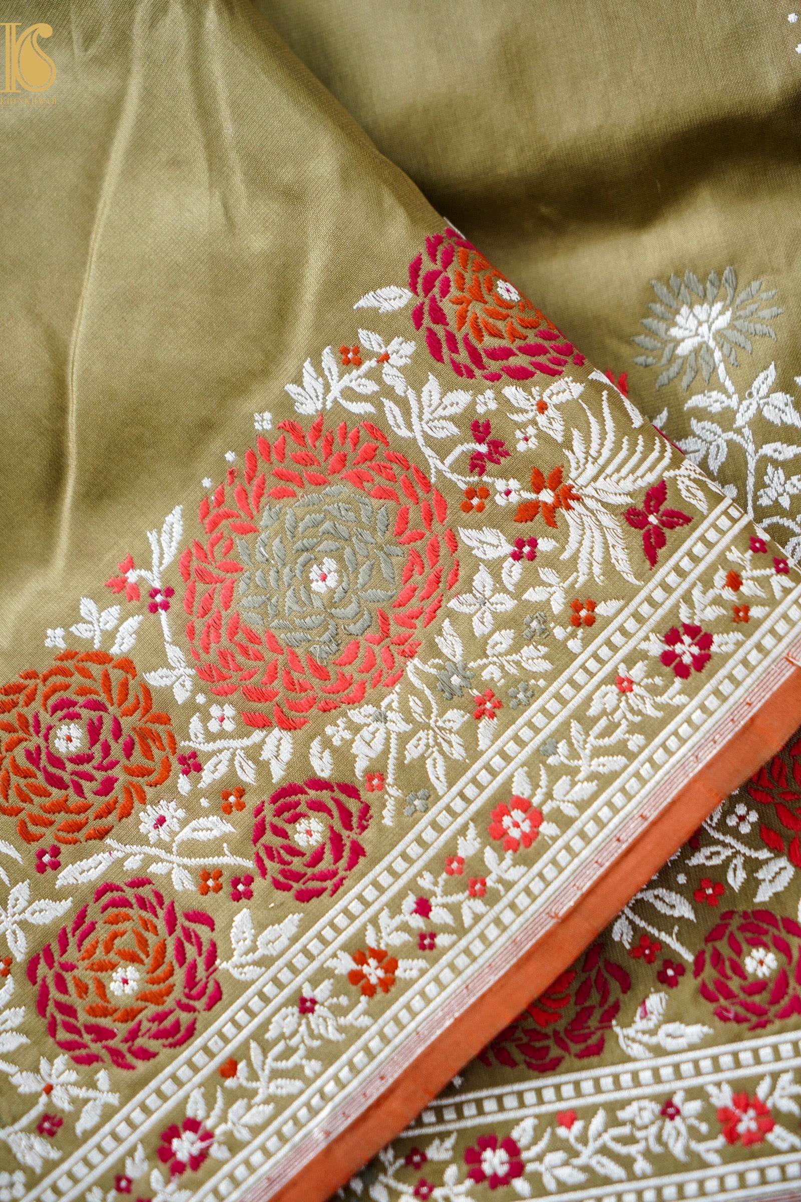 Handloom Banarasi Pure Katan Silk Kadwa Saree