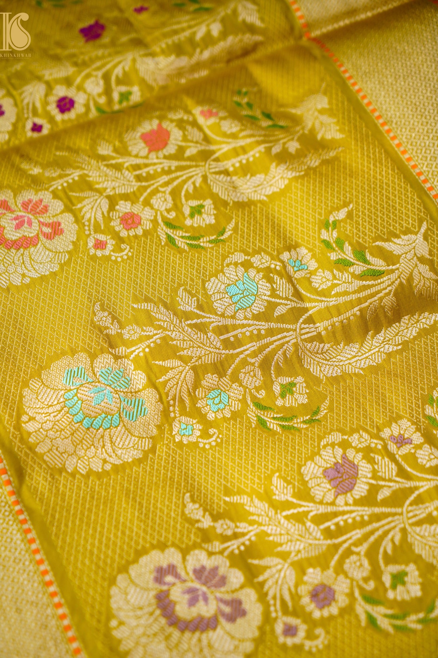 Handloom Banarasi Pure Katan Silk Kadwa Saree