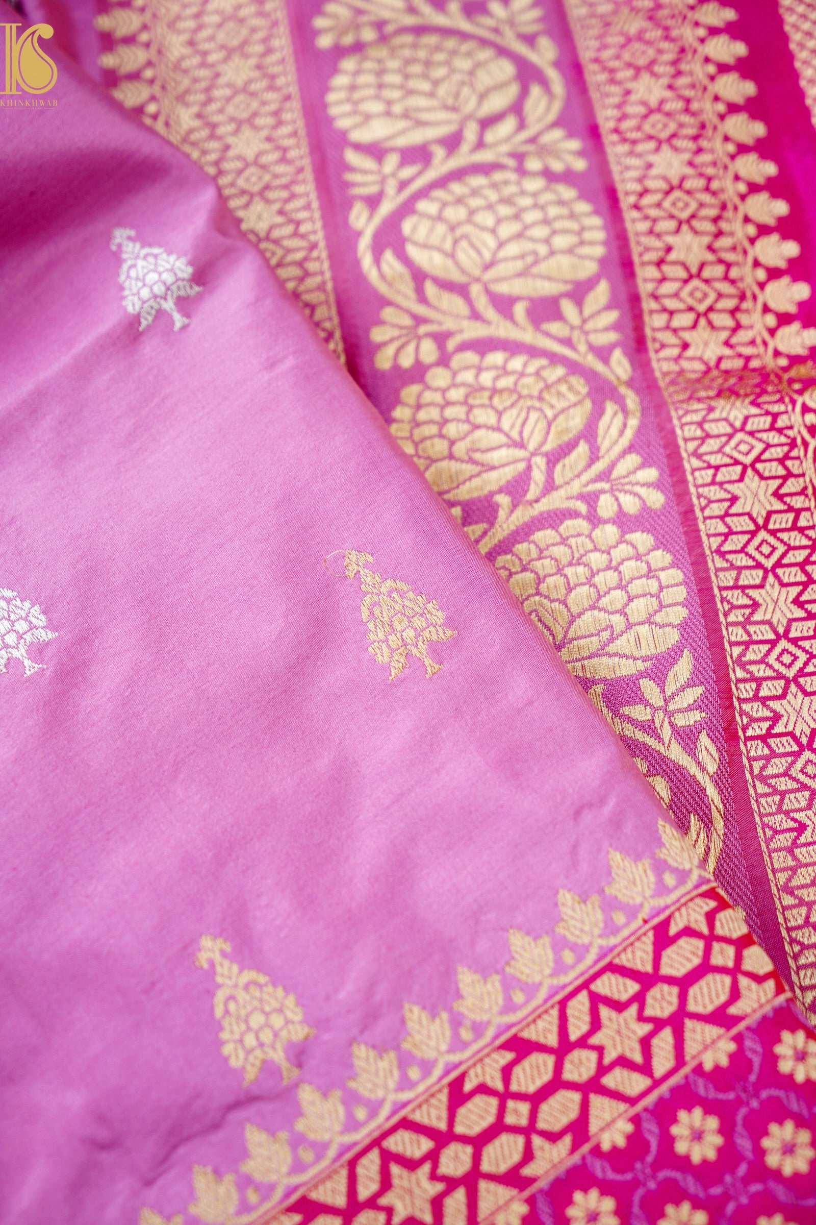 Handloom Banarasi Pure Katan Silk Kadwa Saree