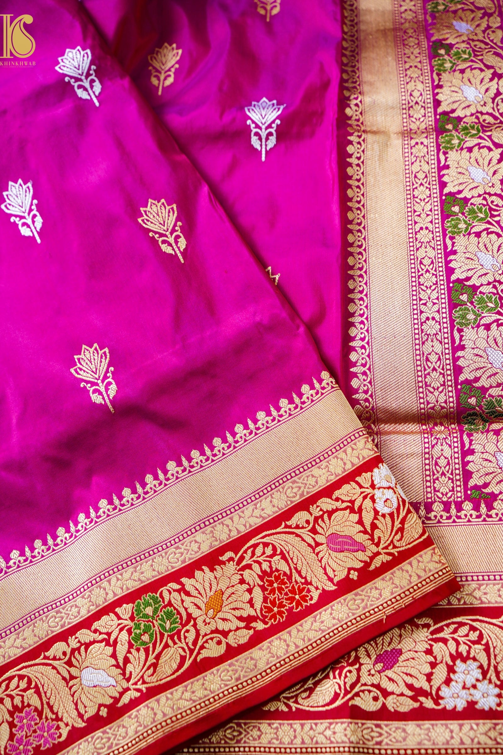 Handloom Banarasi Pure Katan Silk Kadwa Saree