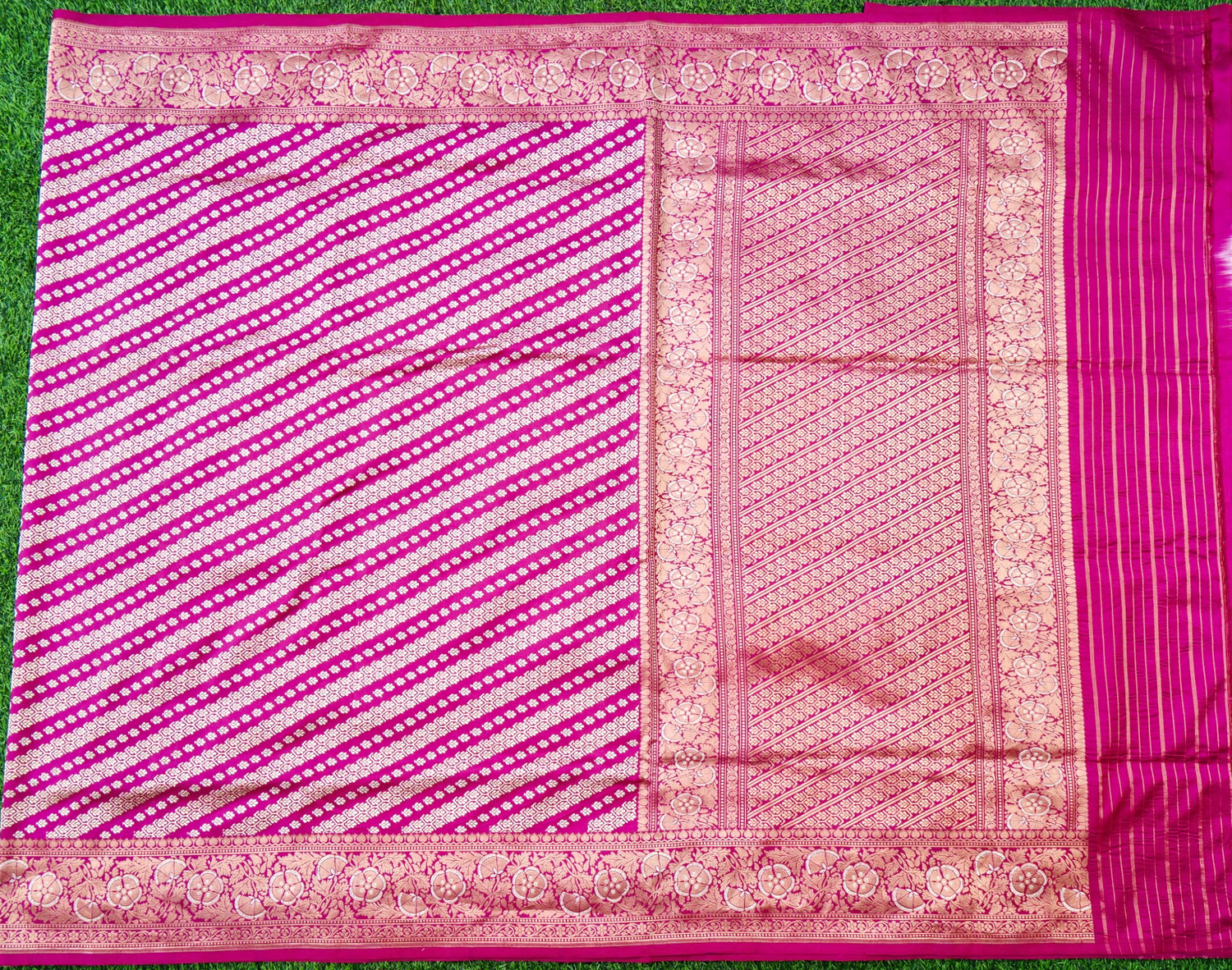 Banarasi Handloom Pure Katan Silk Kadwa Saree