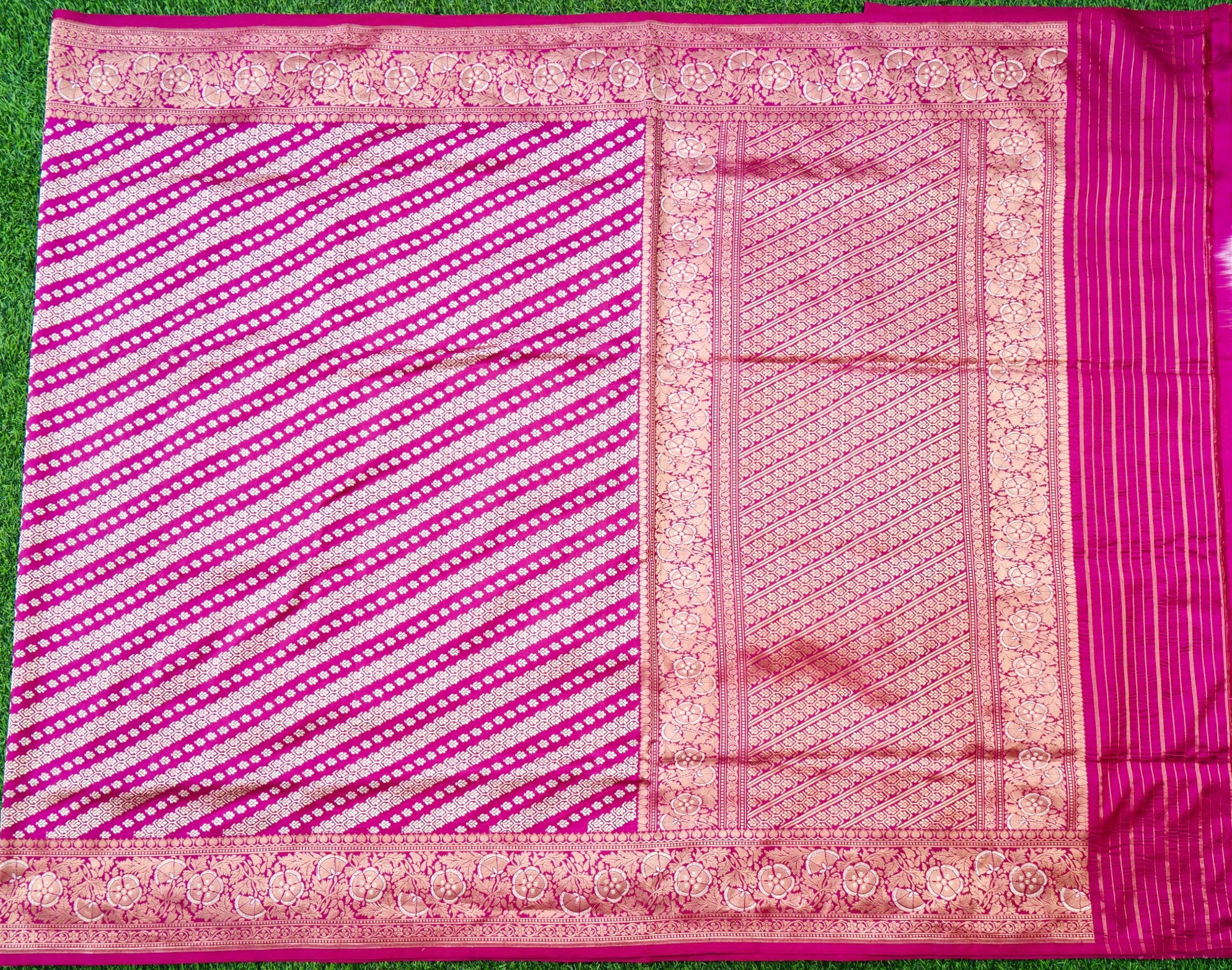 Banarasi Handloom Pure Katan Silk Kadwa Saree