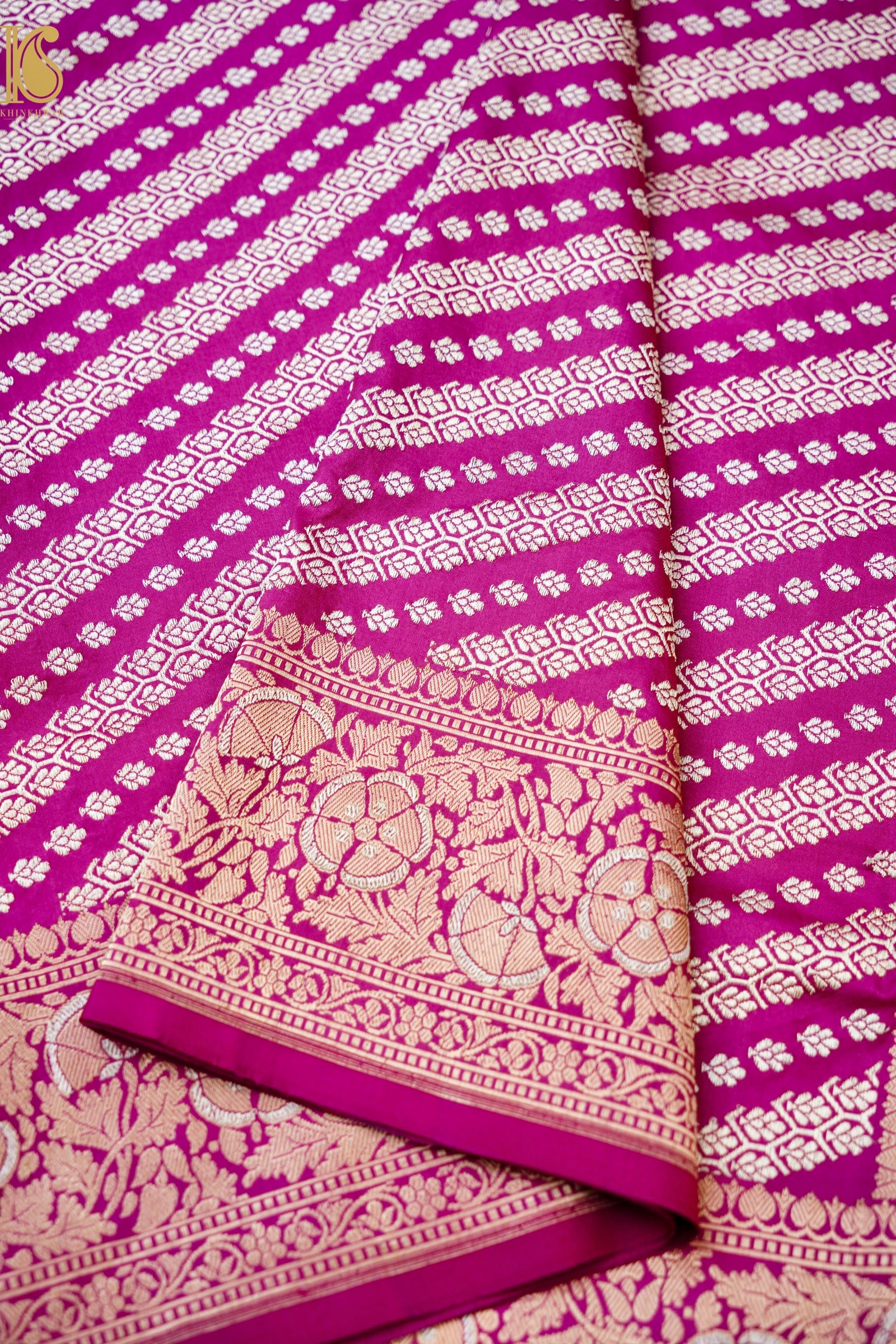 Banarasi Handloom Pure Katan Silk Kadwa Saree