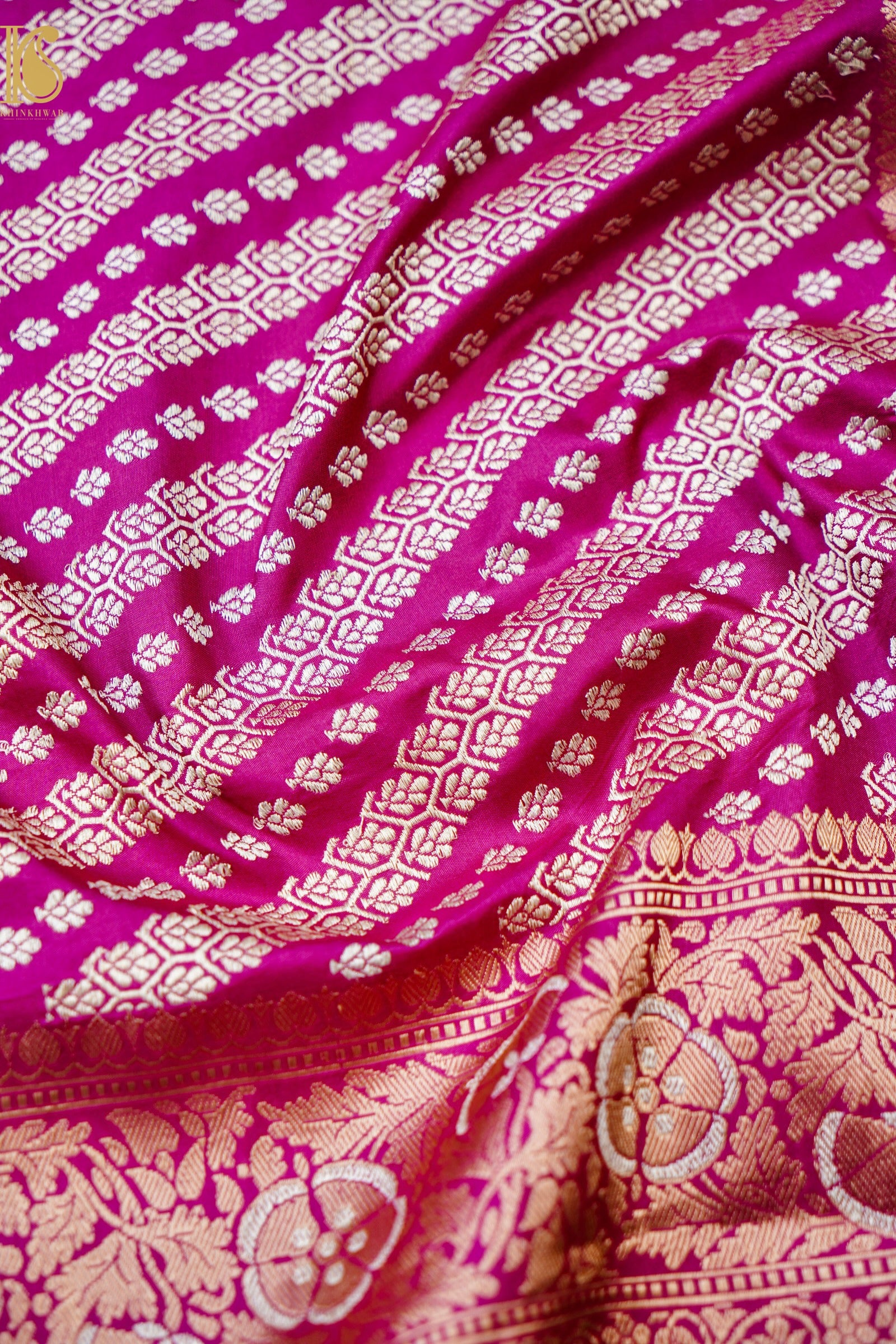 Banarasi Handloom Pure Katan Silk Kadwa Saree