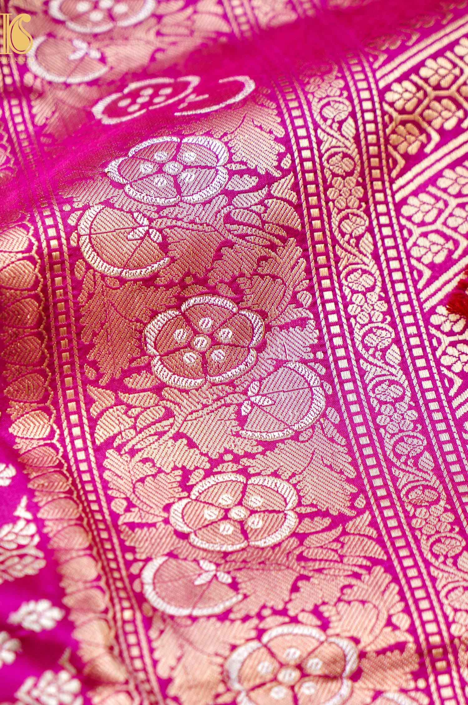 Banarasi Handloom Pure Katan Silk Kadwa Saree