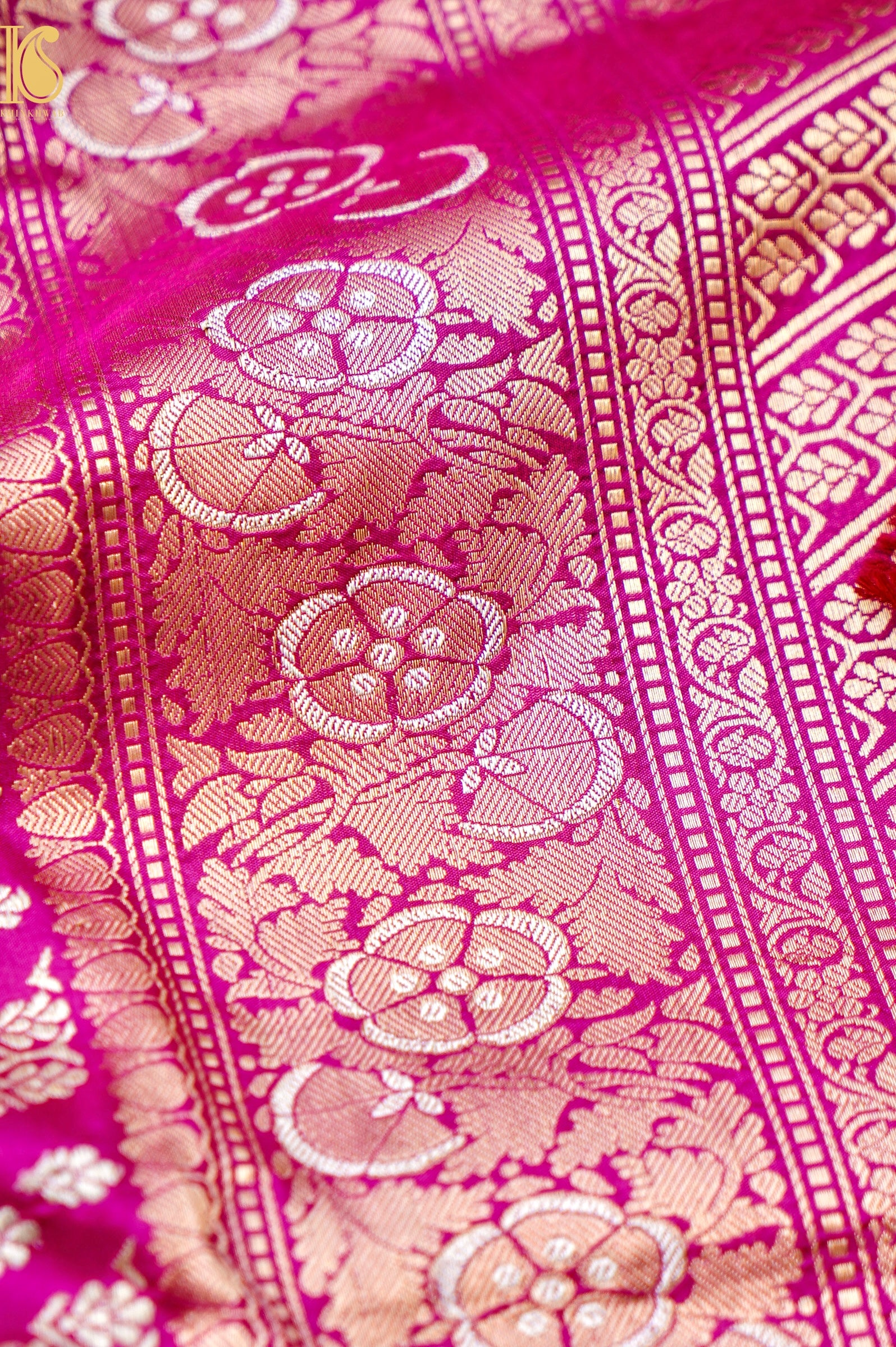 Banarasi Handloom Pure Katan Silk Kadwa Saree