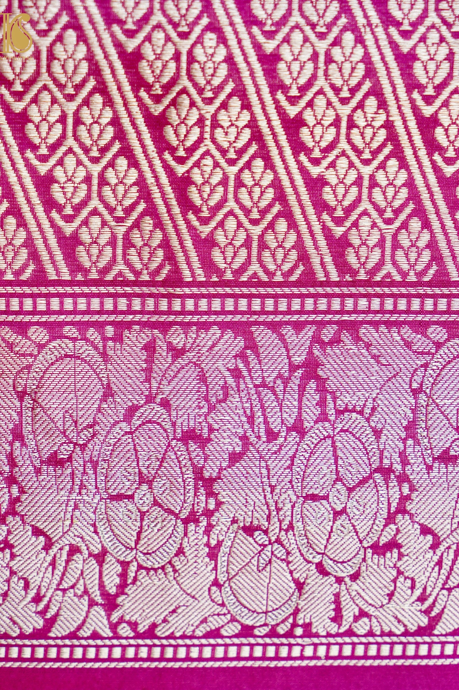 Banarasi Handloom Pure Katan Silk Kadwa Saree