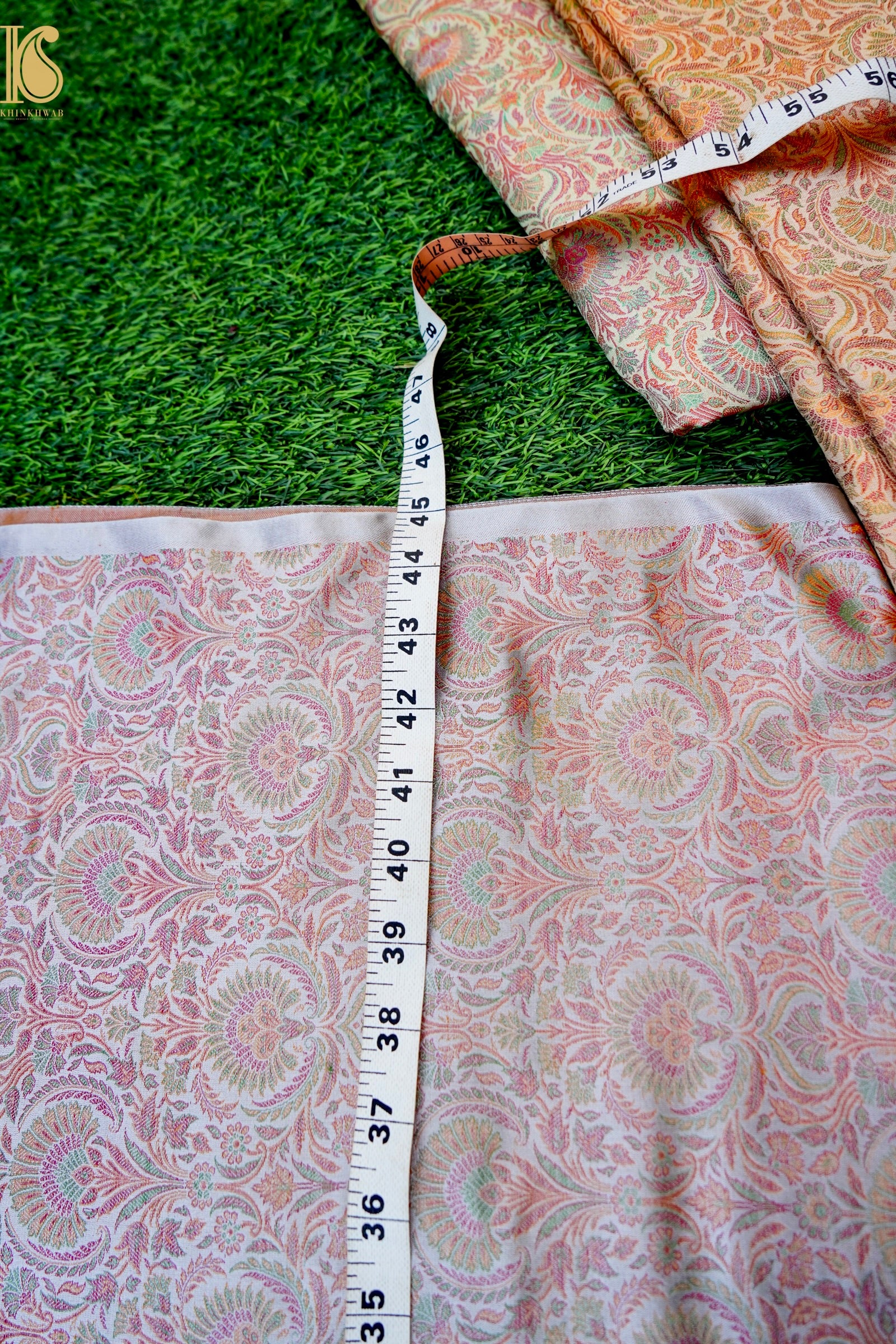 Handloom Banarasi Neelkanthi Tanchoi Silk Fabric