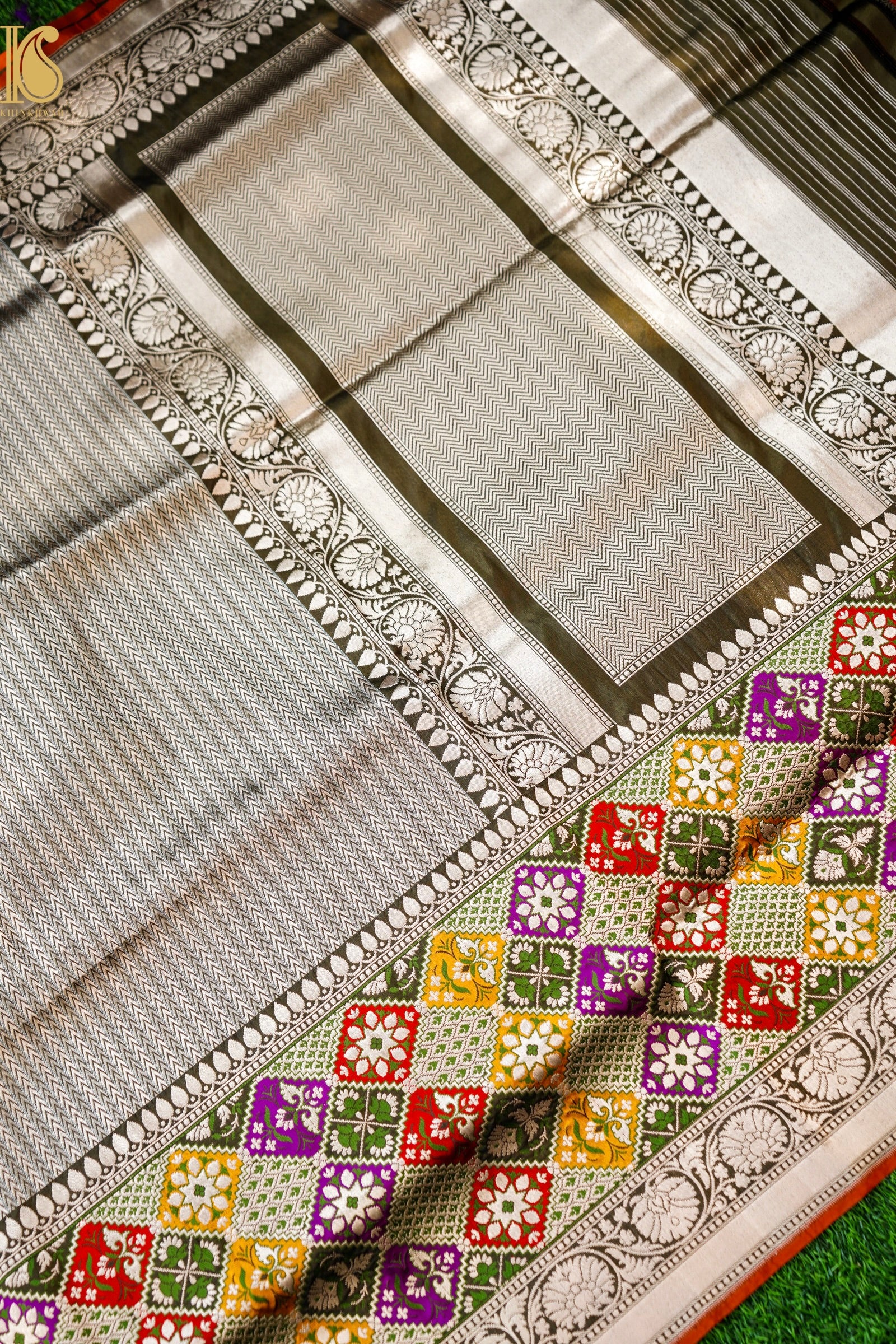Handloom Banarasi Silk Meena Brocade Saree