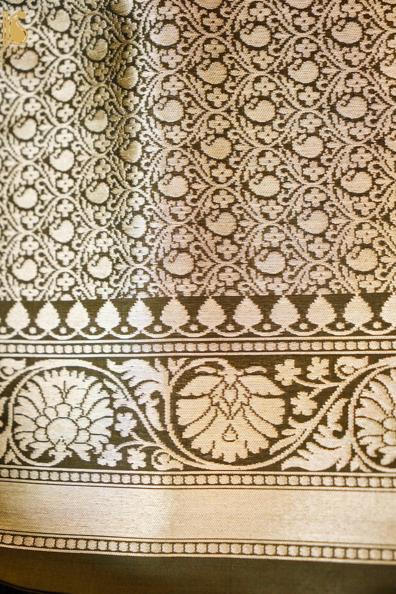 Handloom Banarasi Silk Meena Brocade Saree