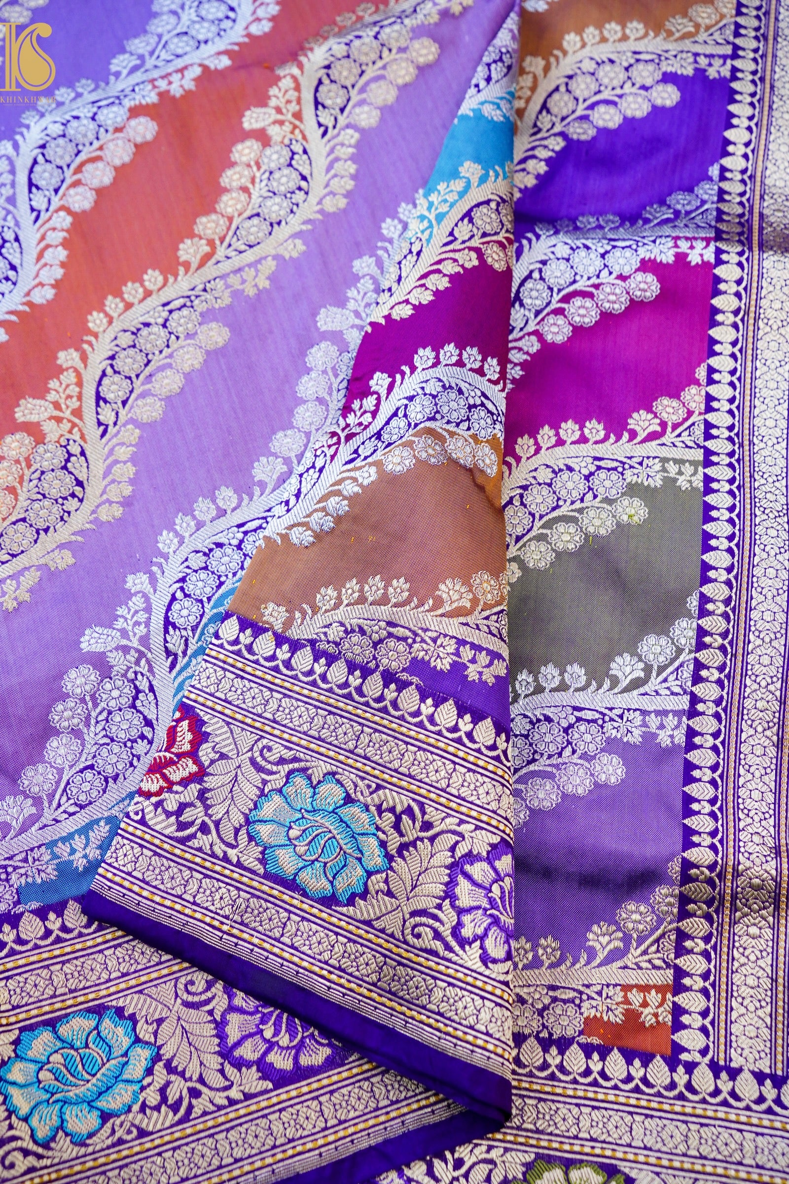 Handloom Banarasi Pure Katan Silk Rangkat Kadwa Saree