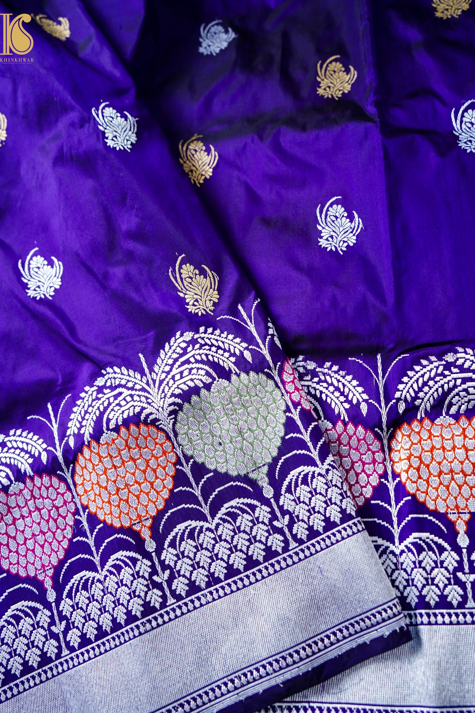 Handloom Banarasi Pure Katan Silk Kadwa Saree