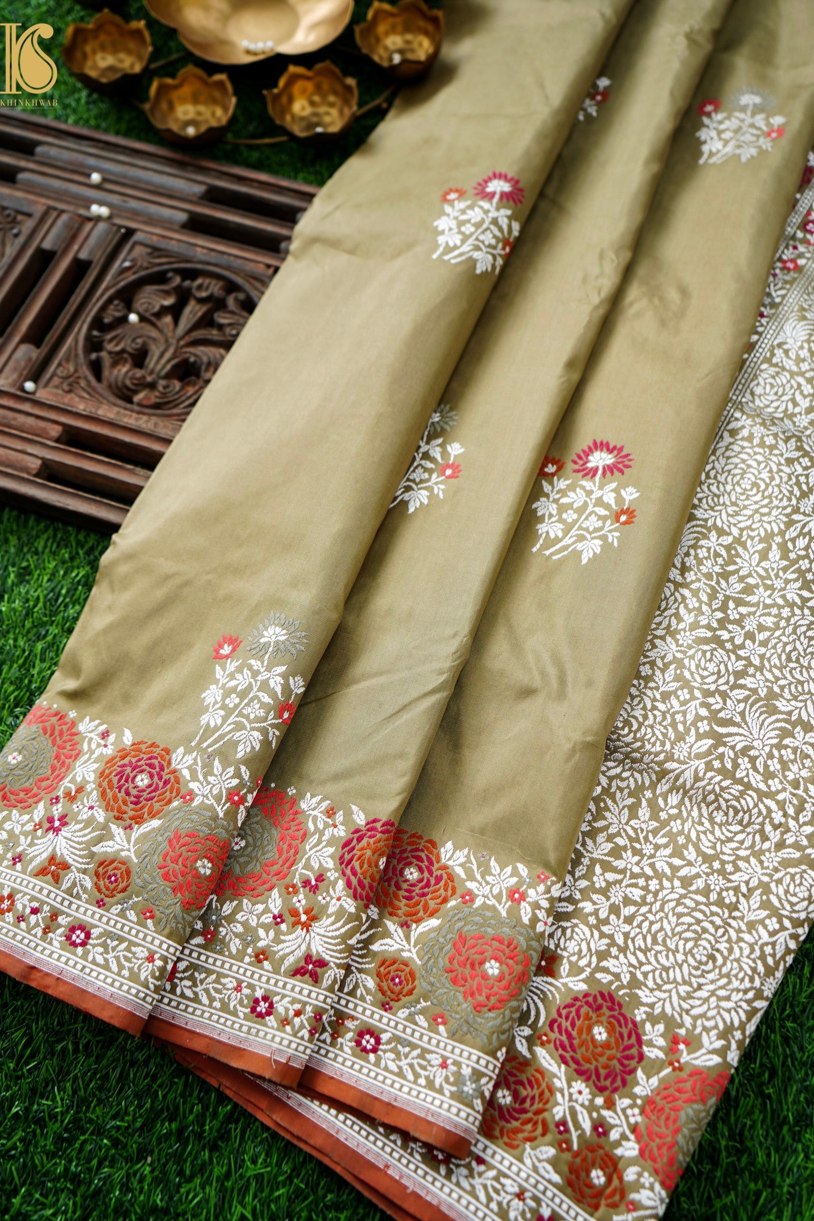 Handloom Banarasi Pure Katan Silk Kadwa Saree