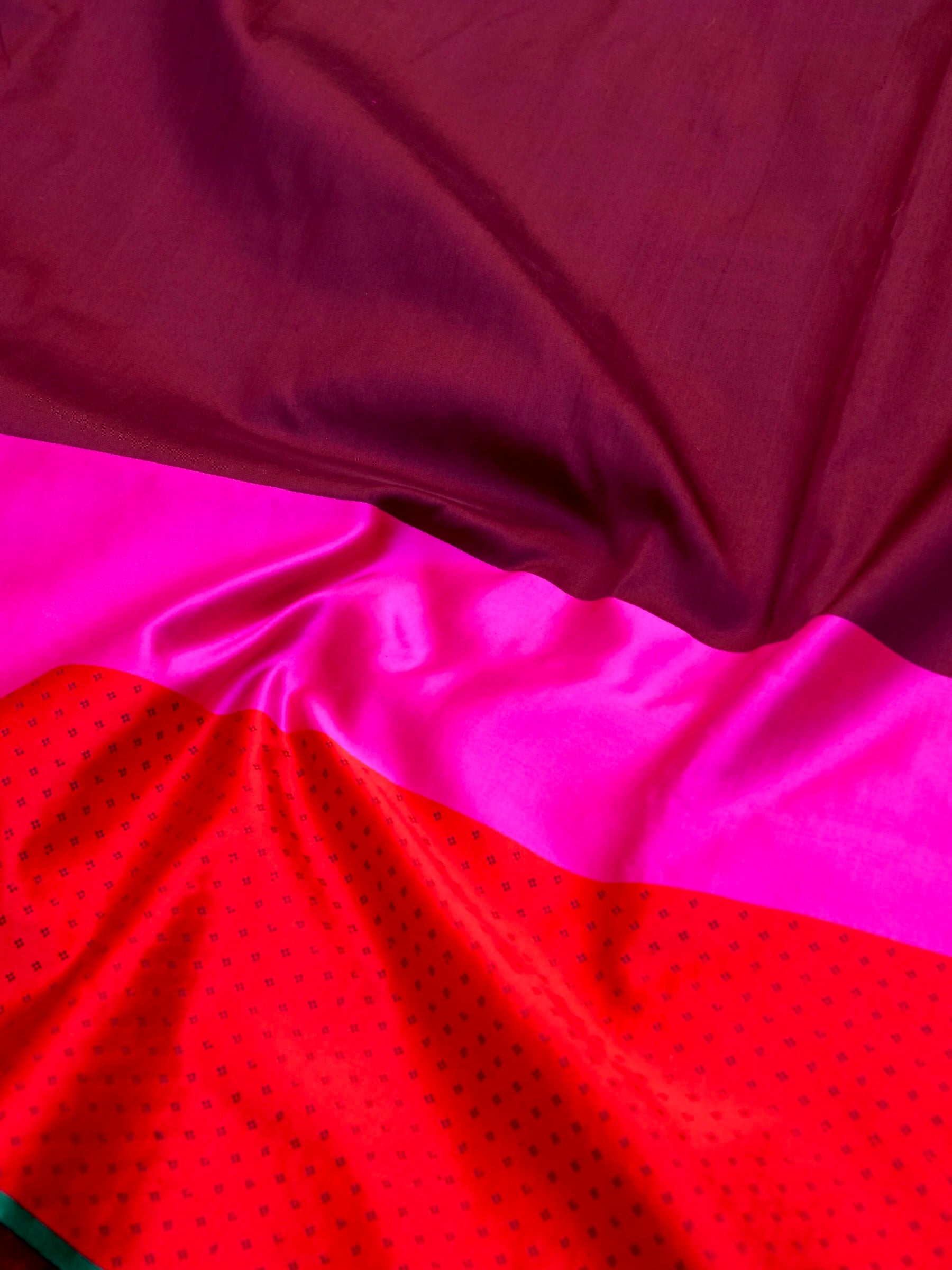 Handwoven Pure Mashru Silk Banarasi Saree in Wine - Khinkhwab