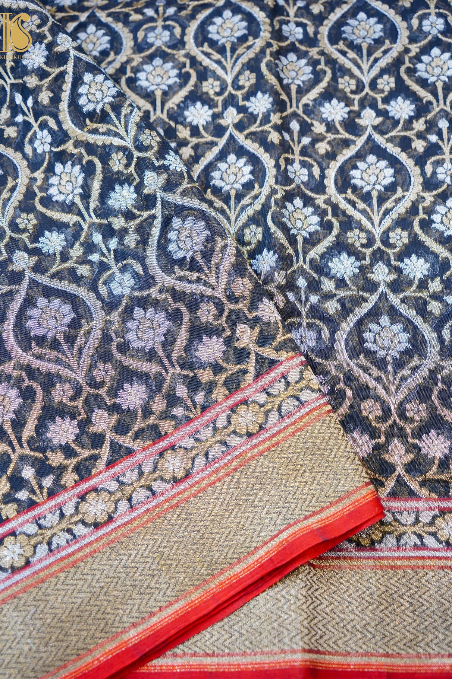 Banarasi Cotton Handloom Jamdani Ektara Saree