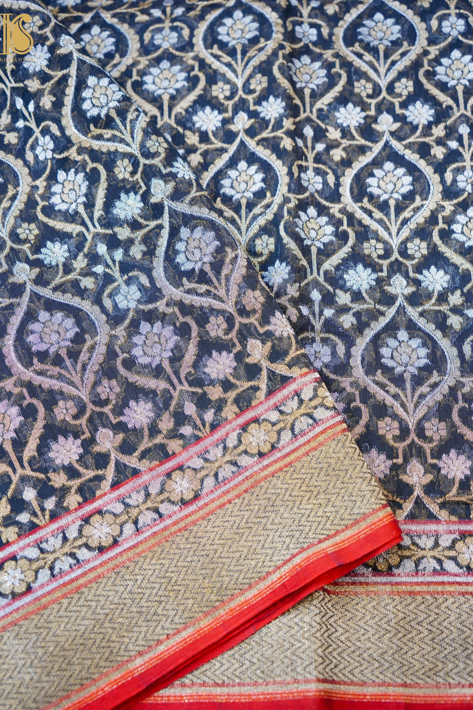Banarasi Cotton Handloom Jamdani Ektara Saree