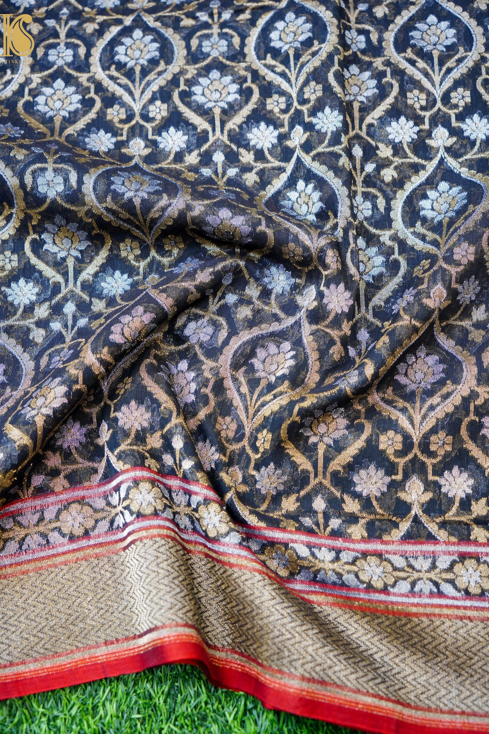 Banarasi Cotton Handloom Jamdani Ektara Saree