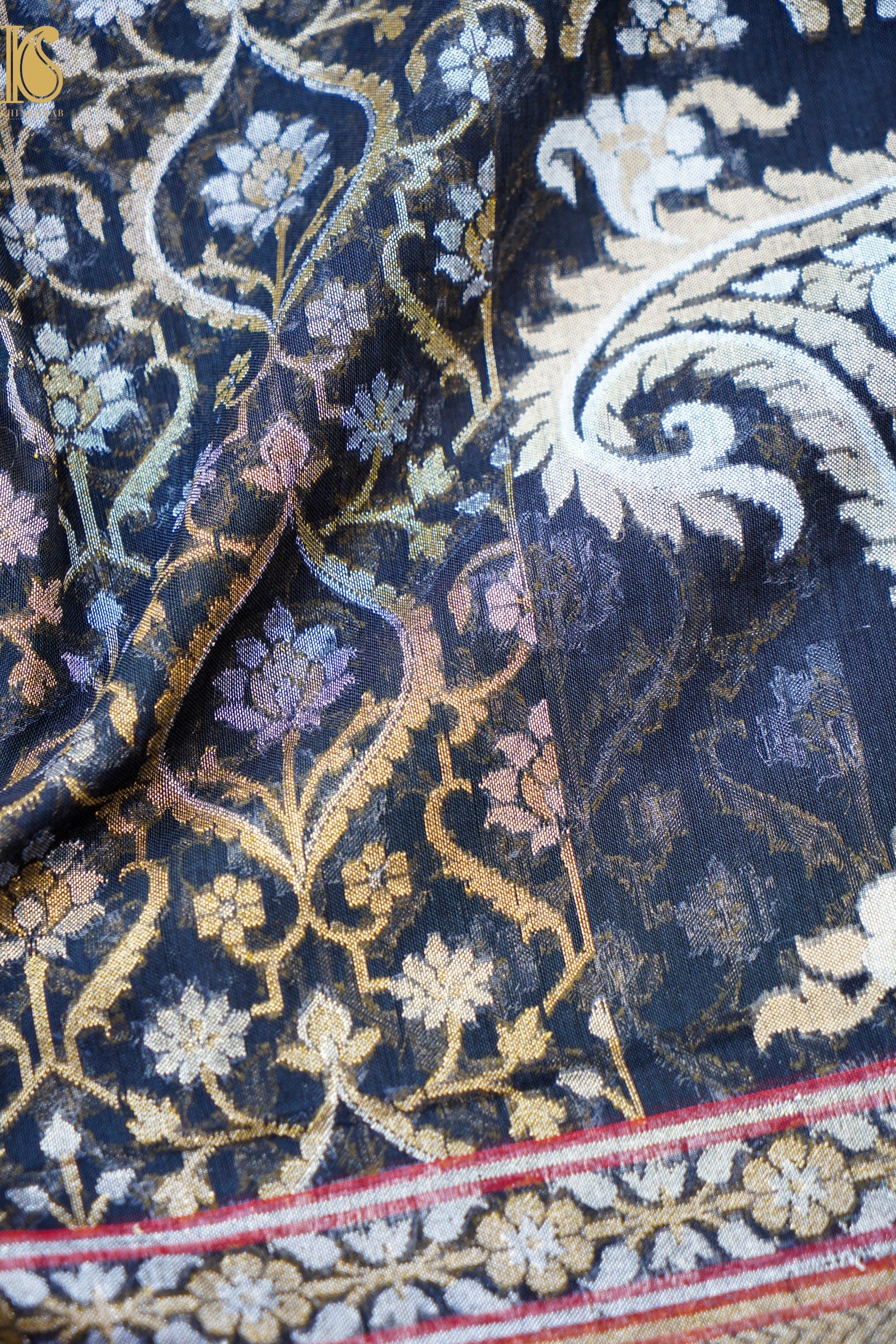 Banarasi Cotton Handloom Jamdani Ektara Saree
