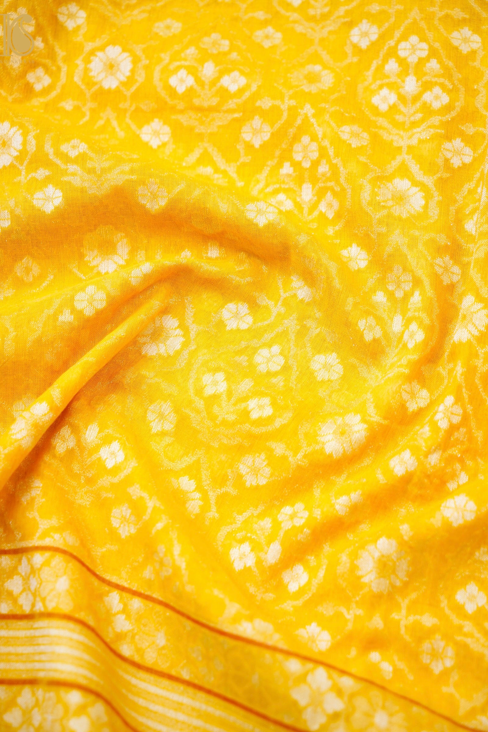 Banarasi Cotton Handloom Jamdani Ektara Saree