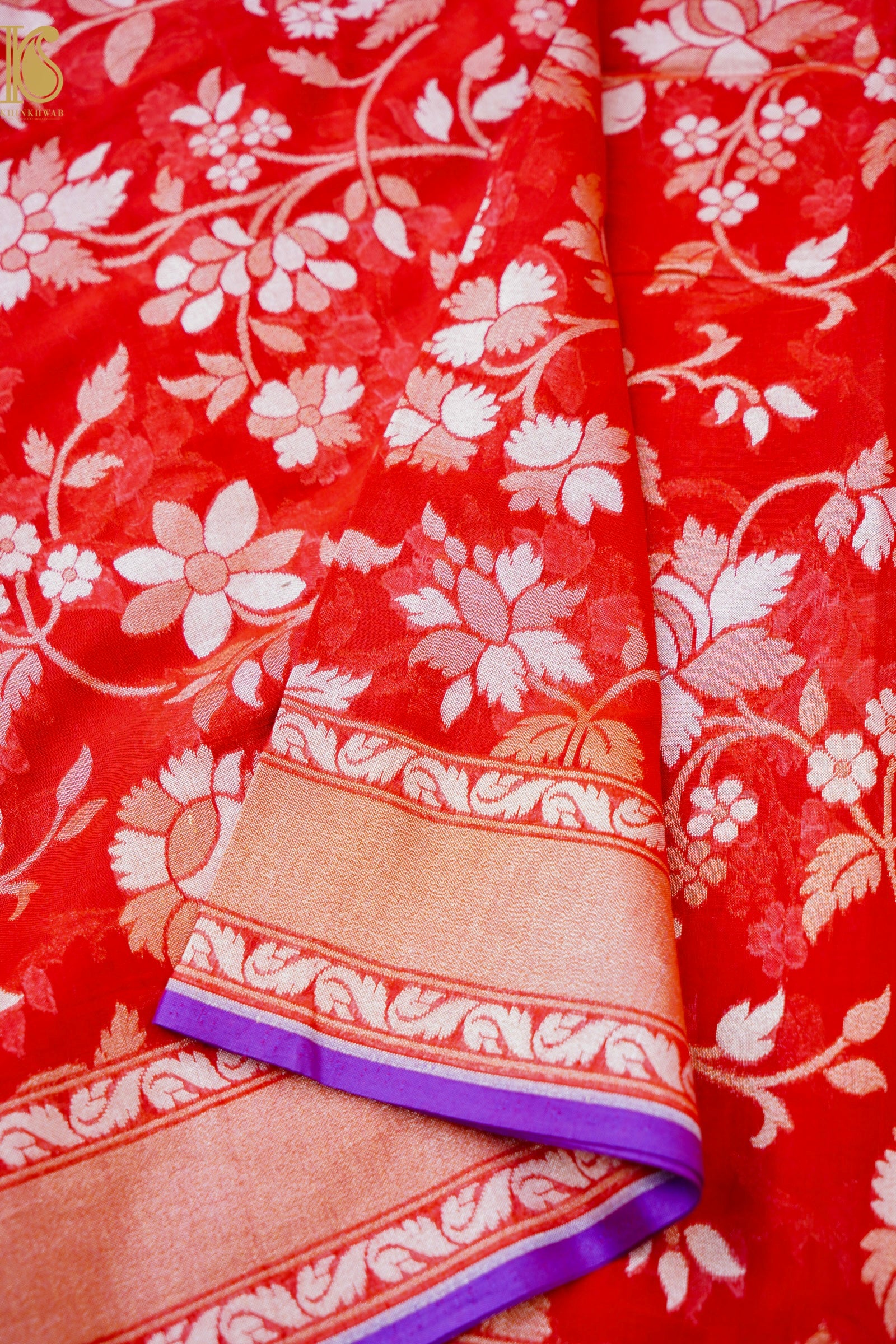 Banarasi Cotton Handloom Jamdani Ektara Saree