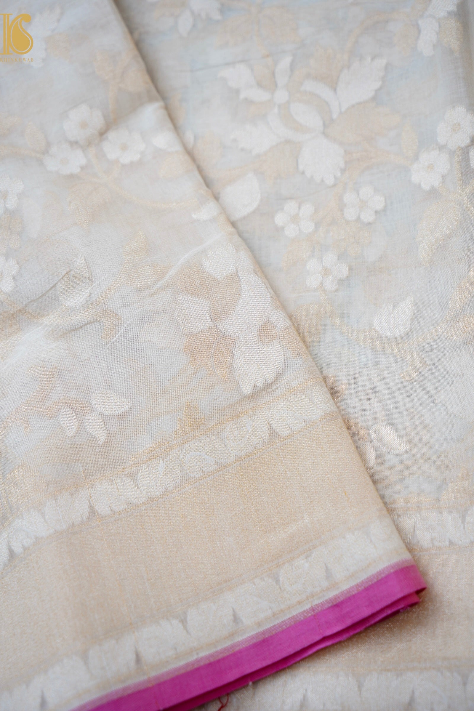Banarasi Cotton Handloom Jamdani Ektara Saree