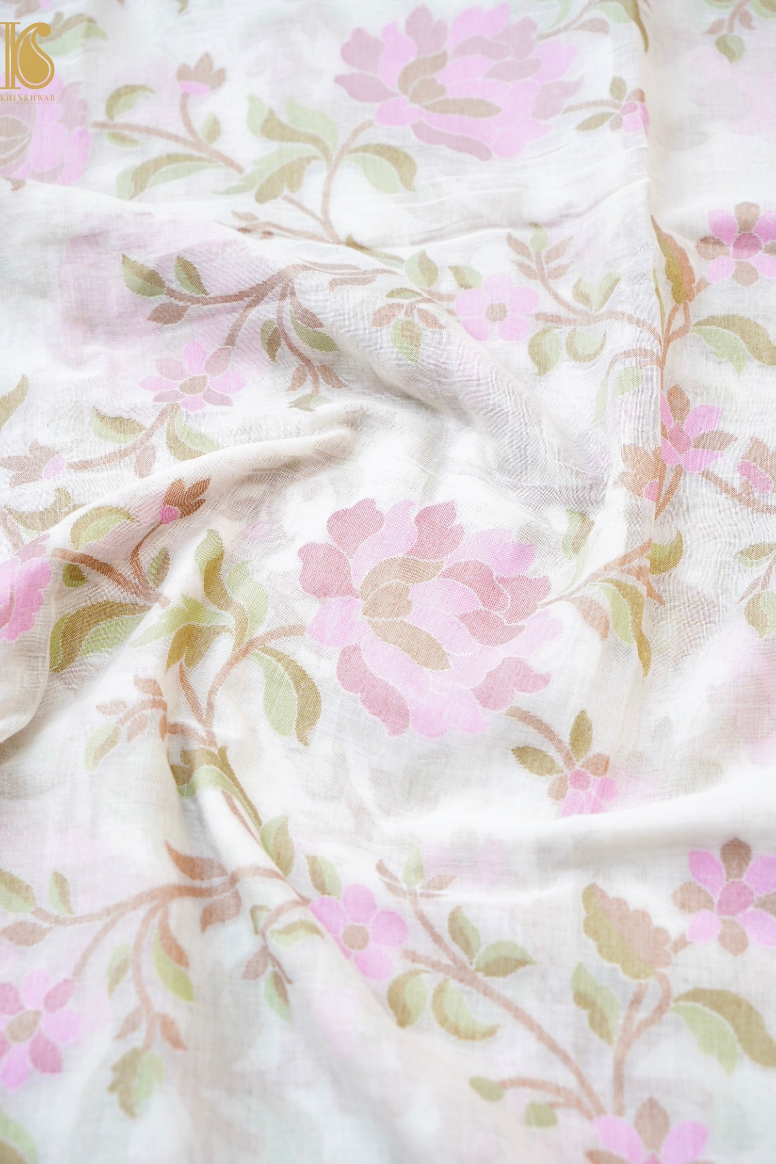 Banarasi Cotton Handloom Jamdani Ektara Saree
