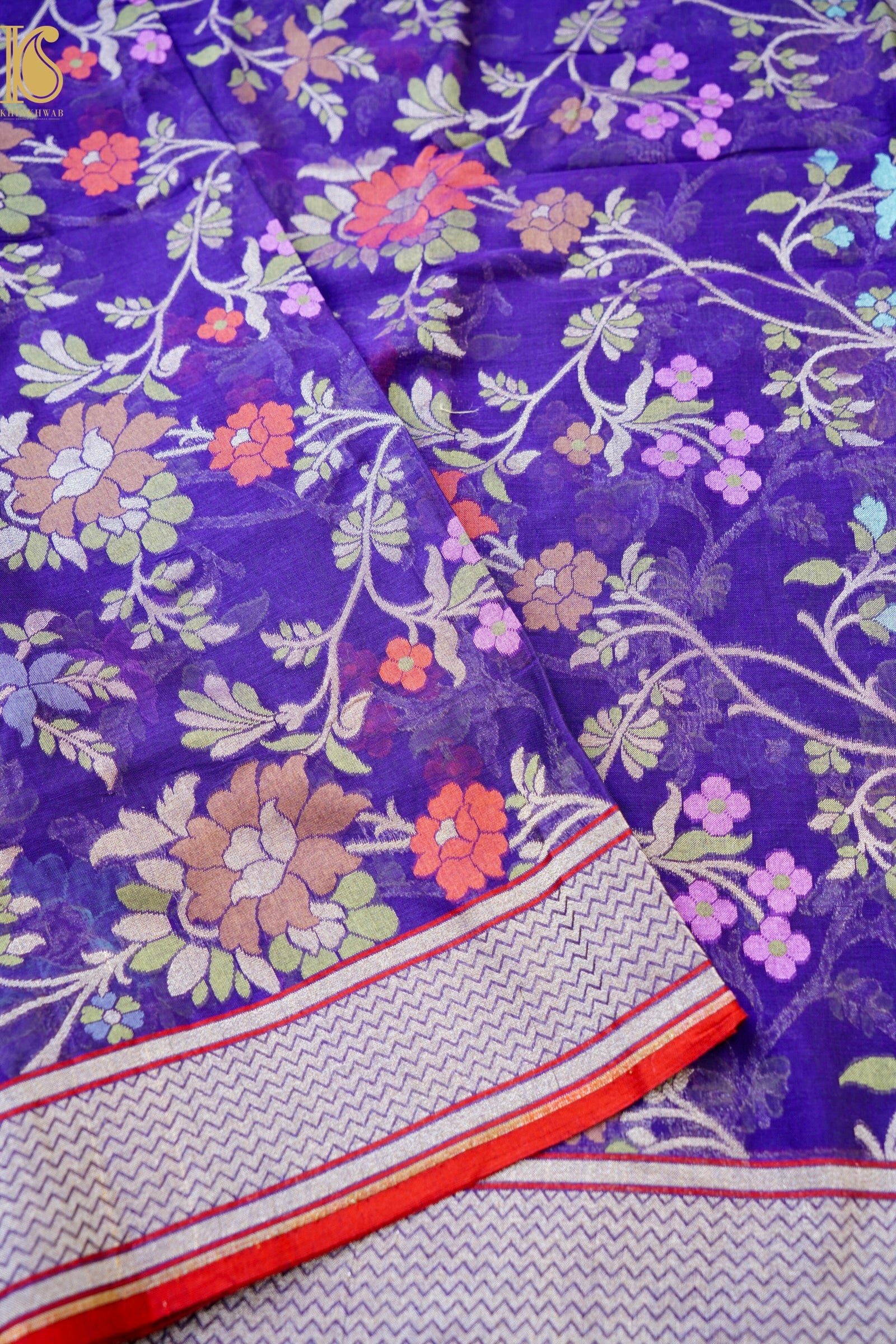Banarasi Cotton Handloom Jamdani Ektara Saree