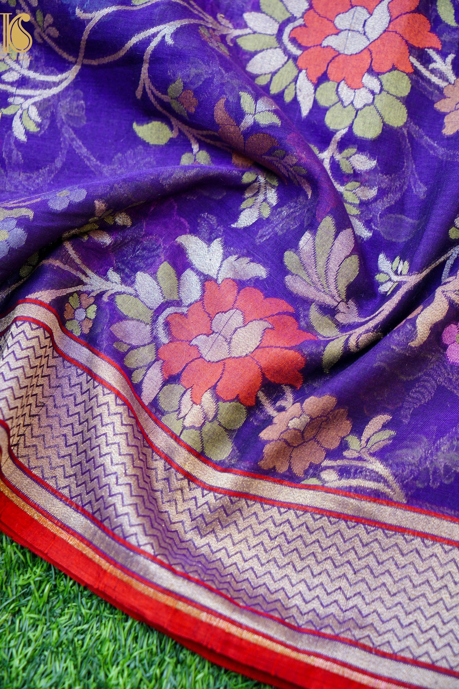 Banarasi Cotton Handloom Jamdani Ektara Saree