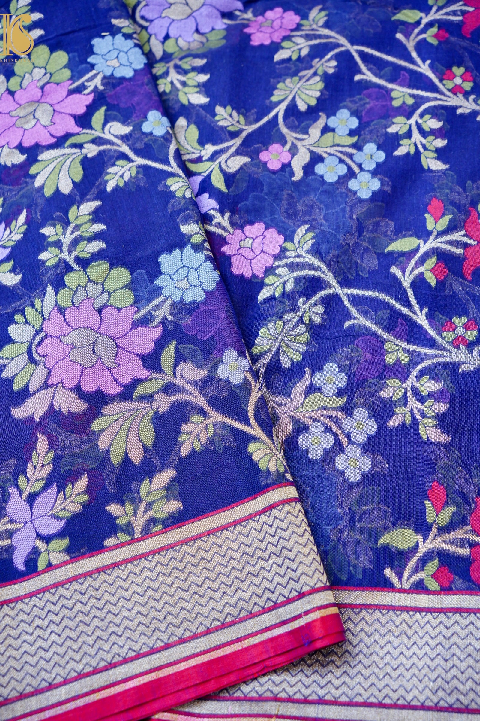 Banarasi Cotton Handloom Jamdani Ektara Saree