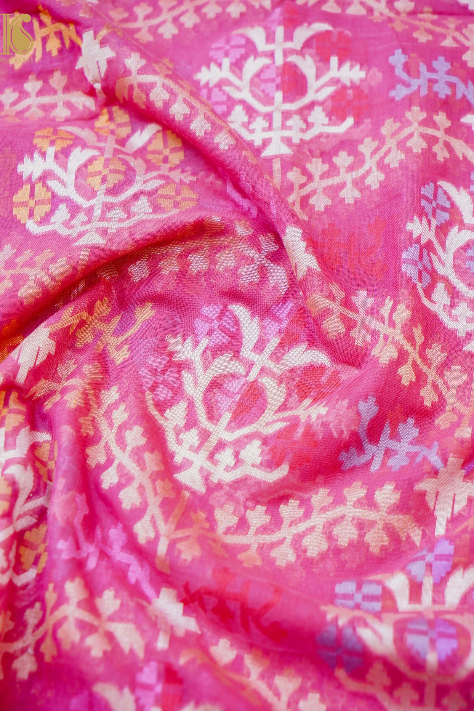 Banarasi Cotton Handloom Jamdani Ektara Saree