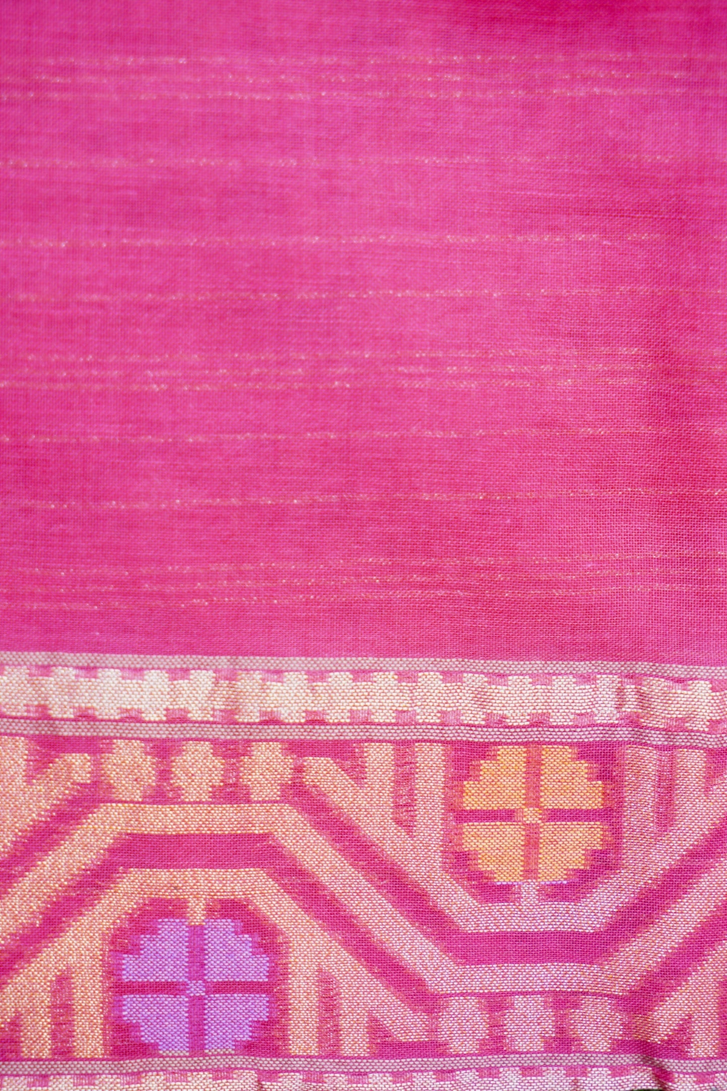 Banarasi Cotton Handloom Jamdani Ektara Saree