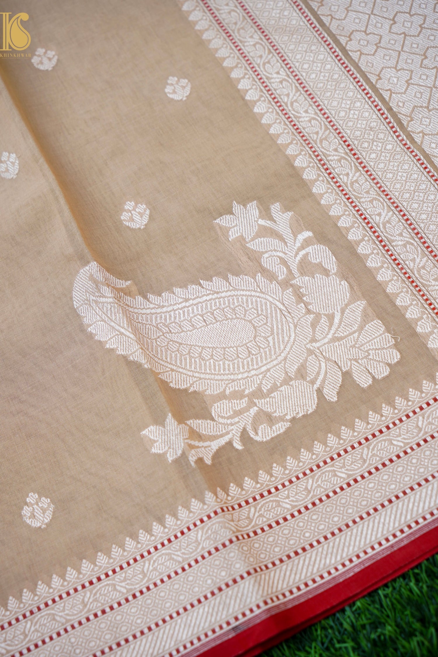 Banarasi Cotton Handloom Kadwa Ektara Konya Saree
