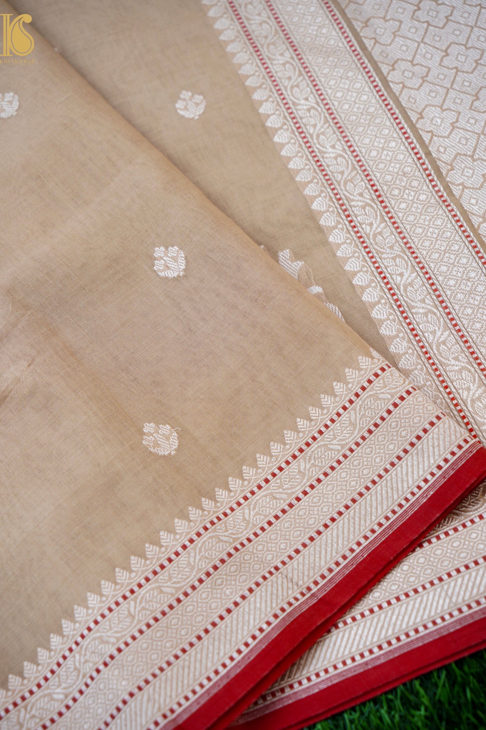 Banarasi Cotton Handloom Kadwa Ektara Konya Saree