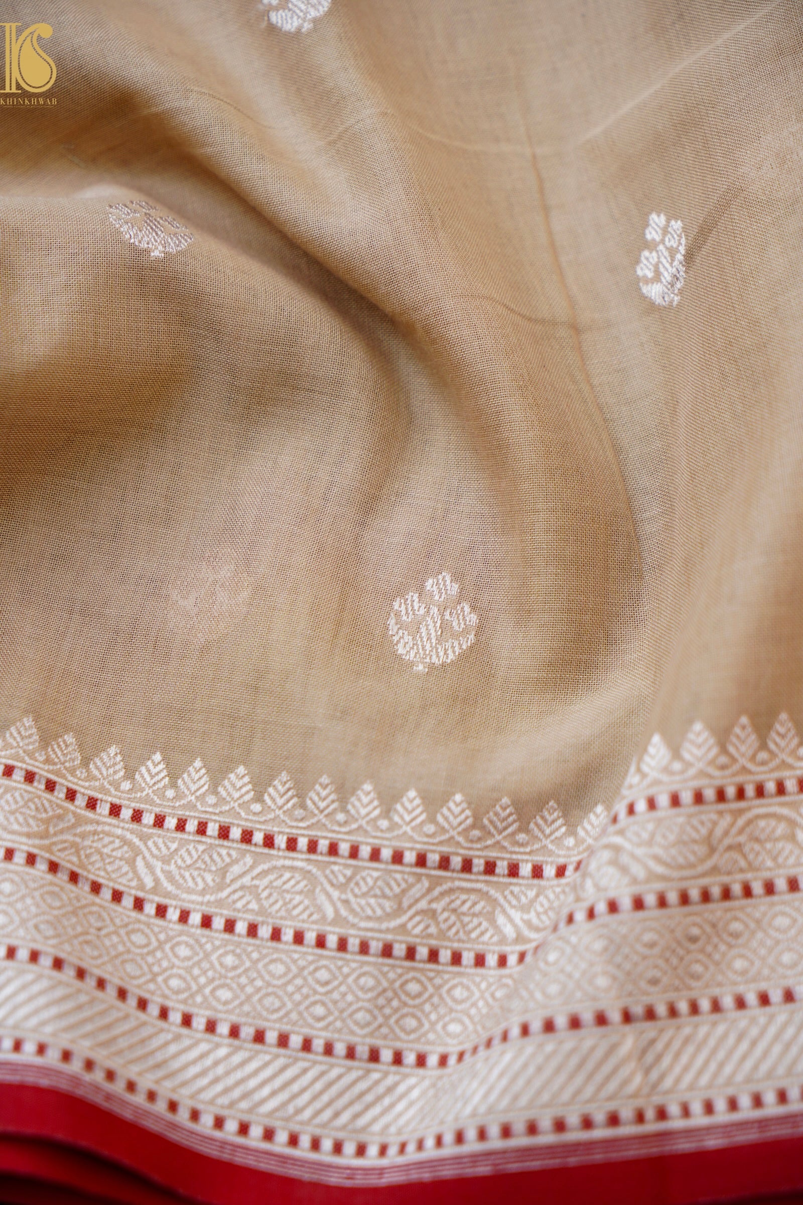 Banarasi Cotton Handloom Kadwa Ektara Konya Saree