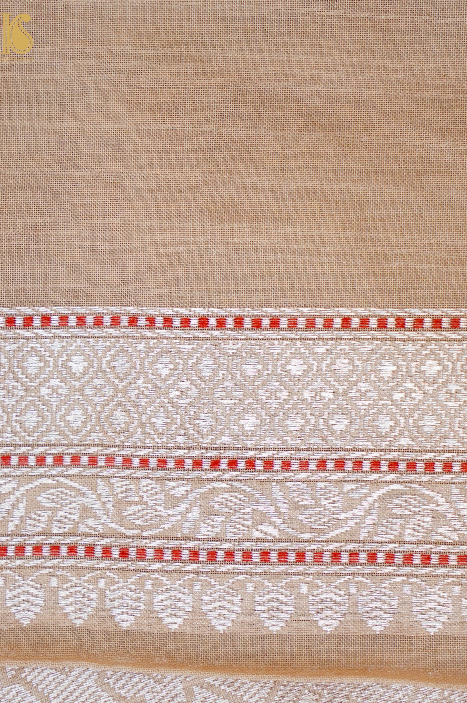 Banarasi Cotton Handloom Kadwa Ektara Konya Saree