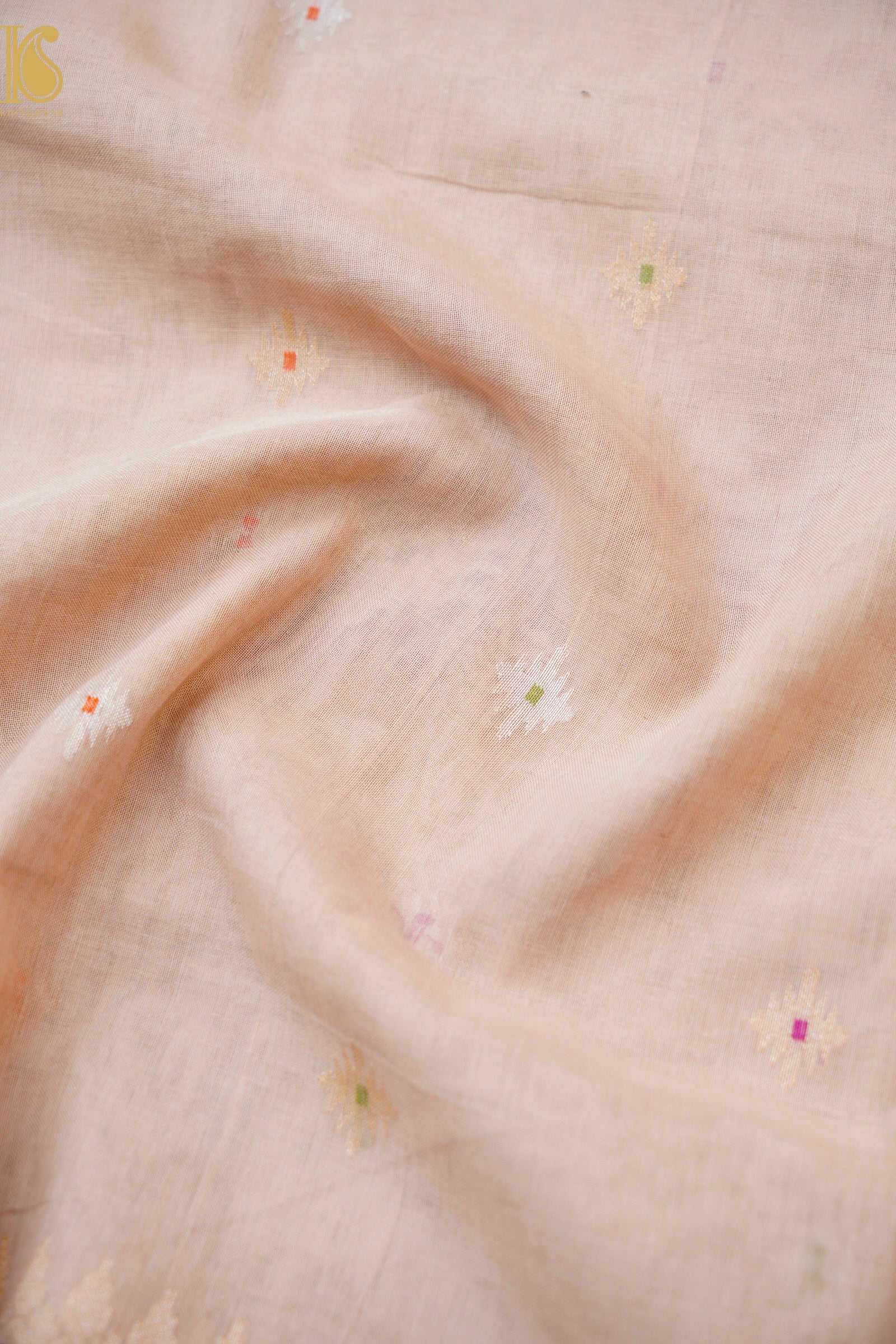 Banarasi Cotton Handloom Kadwa Ektara Konya Saree