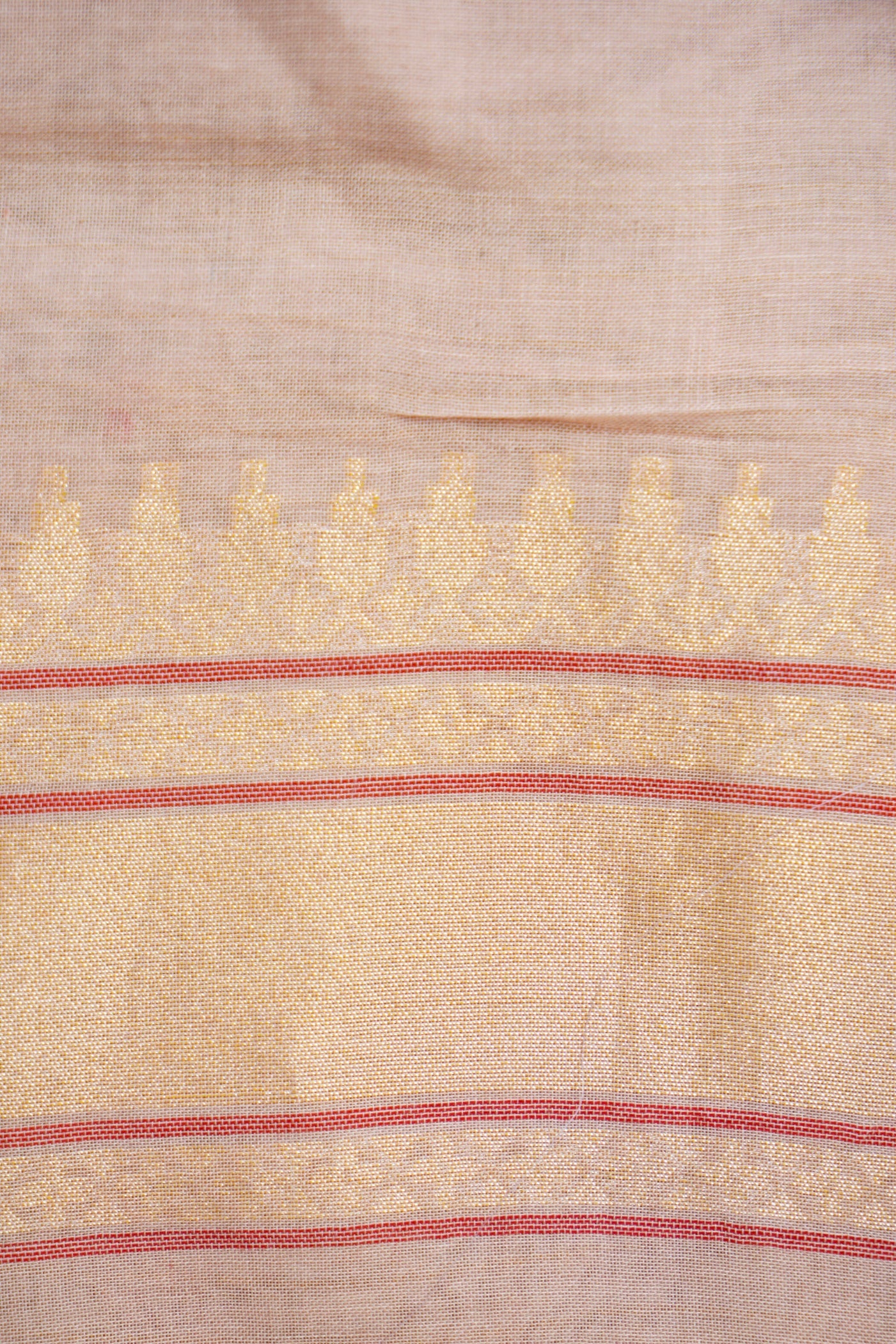 Banarasi Cotton Handloom Kadwa Ektara Konya Saree