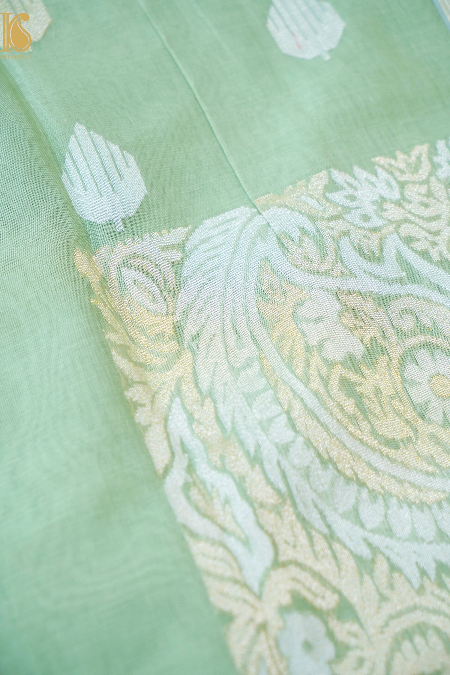 Banarasi Cotton Handloom Kadwa Ektara Konya Saree