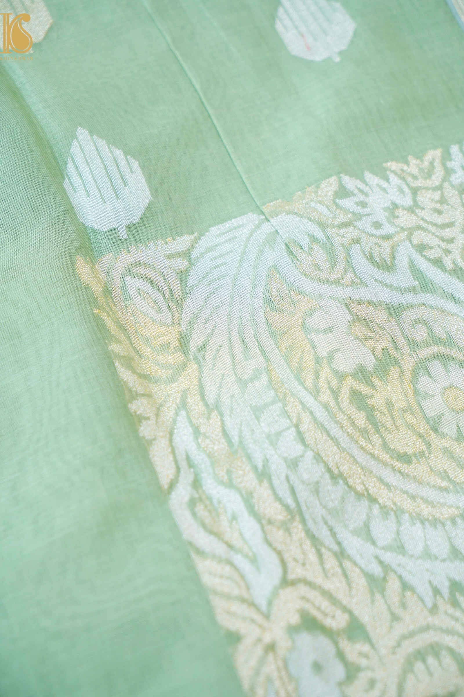 Banarasi Cotton Handloom Kadwa Ektara Konya Saree