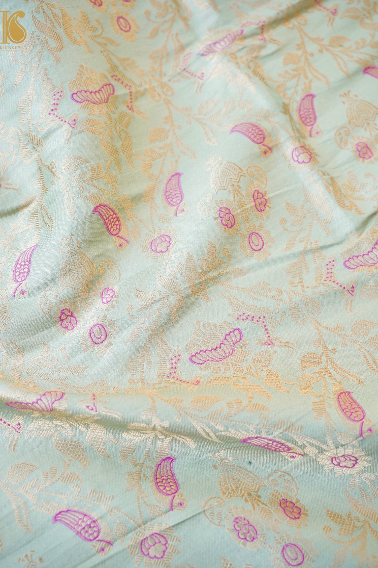 Handloom Banarasi Katan Silk Kalidar Vanrajni Lehenga