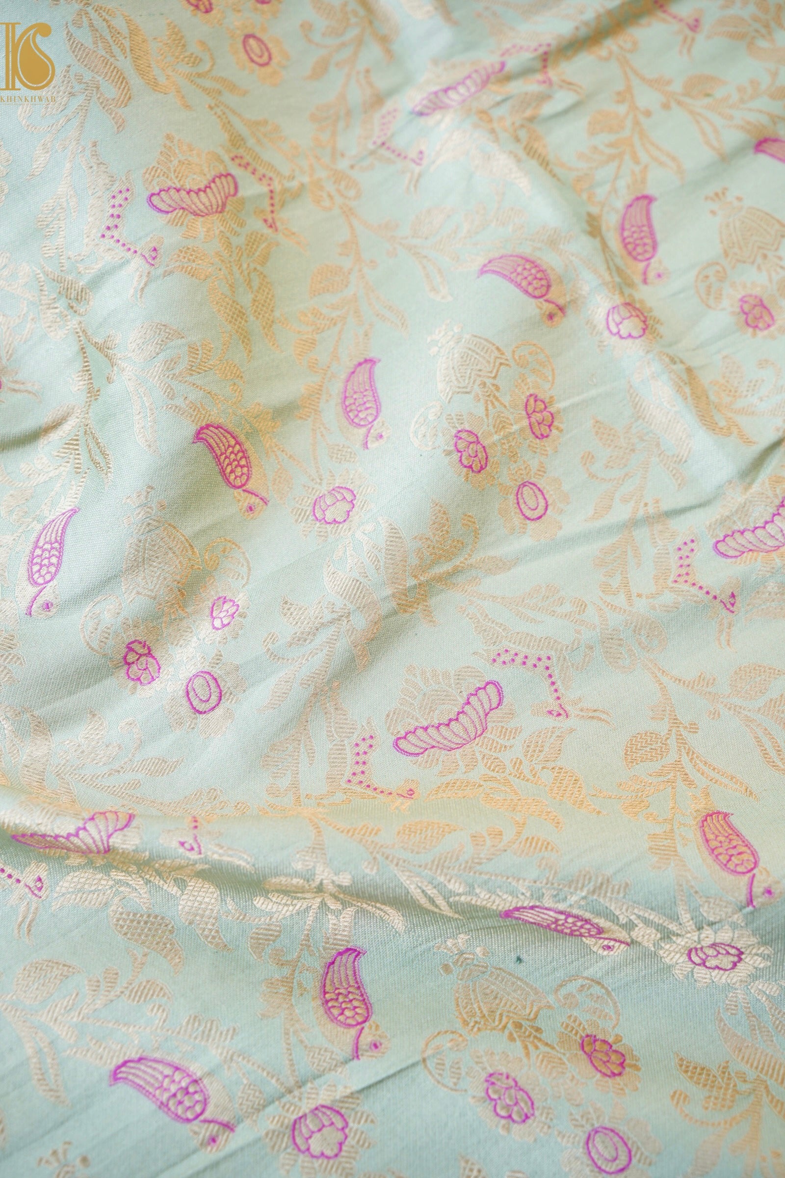Handloom Banarasi Katan Silk Kalidar Vanrajni Lehenga