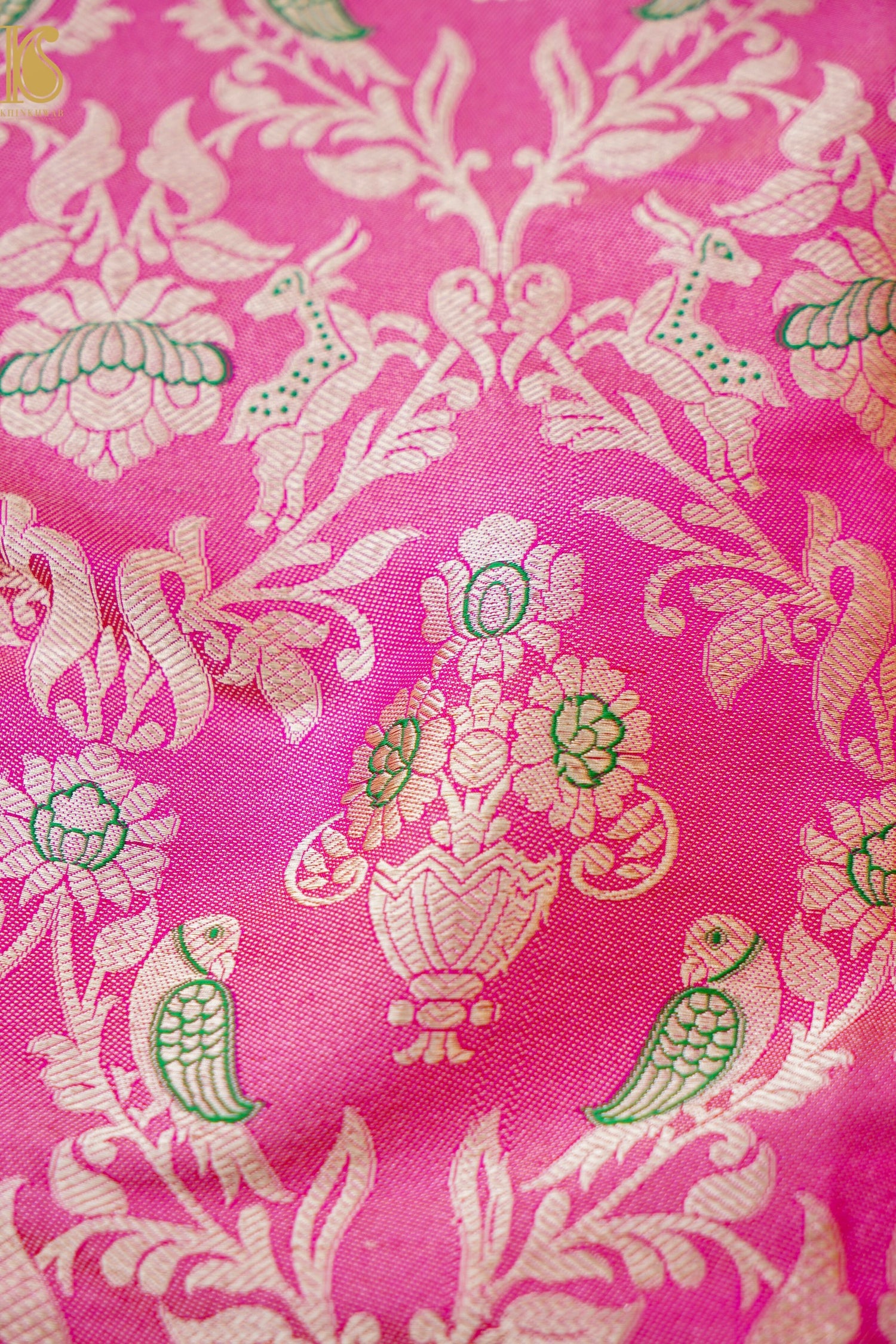 Handloom Banarasi Katan Silk Kalidar Vanrajni Lehenga