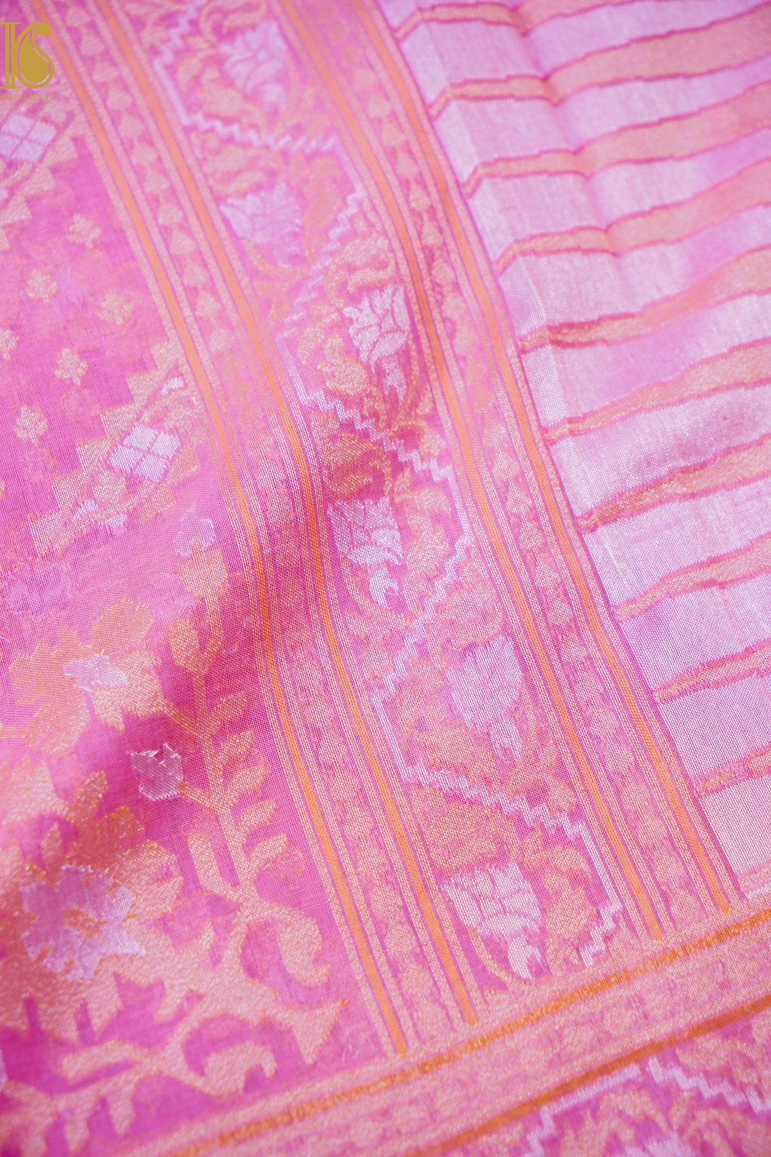 Banarasi Cotton Handloom Jamdani Ektara Saree