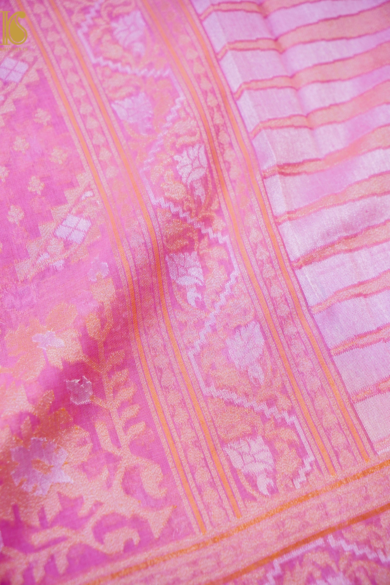 Banarasi Cotton Handloom Jamdani Ektara Saree