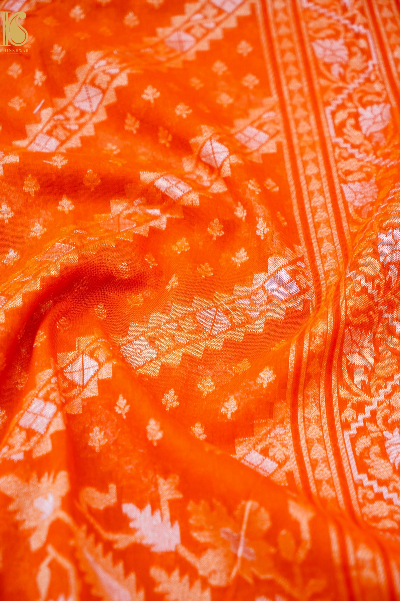 Banarasi Cotton Handloom Jamdani Ektara Saree