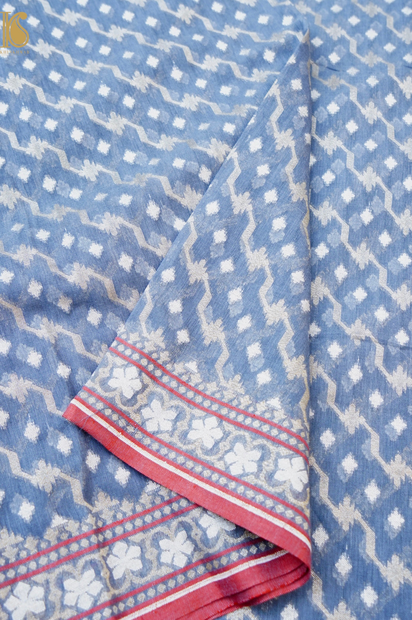 Banarasi Cotton Handloom Jamdani Ektara Saree