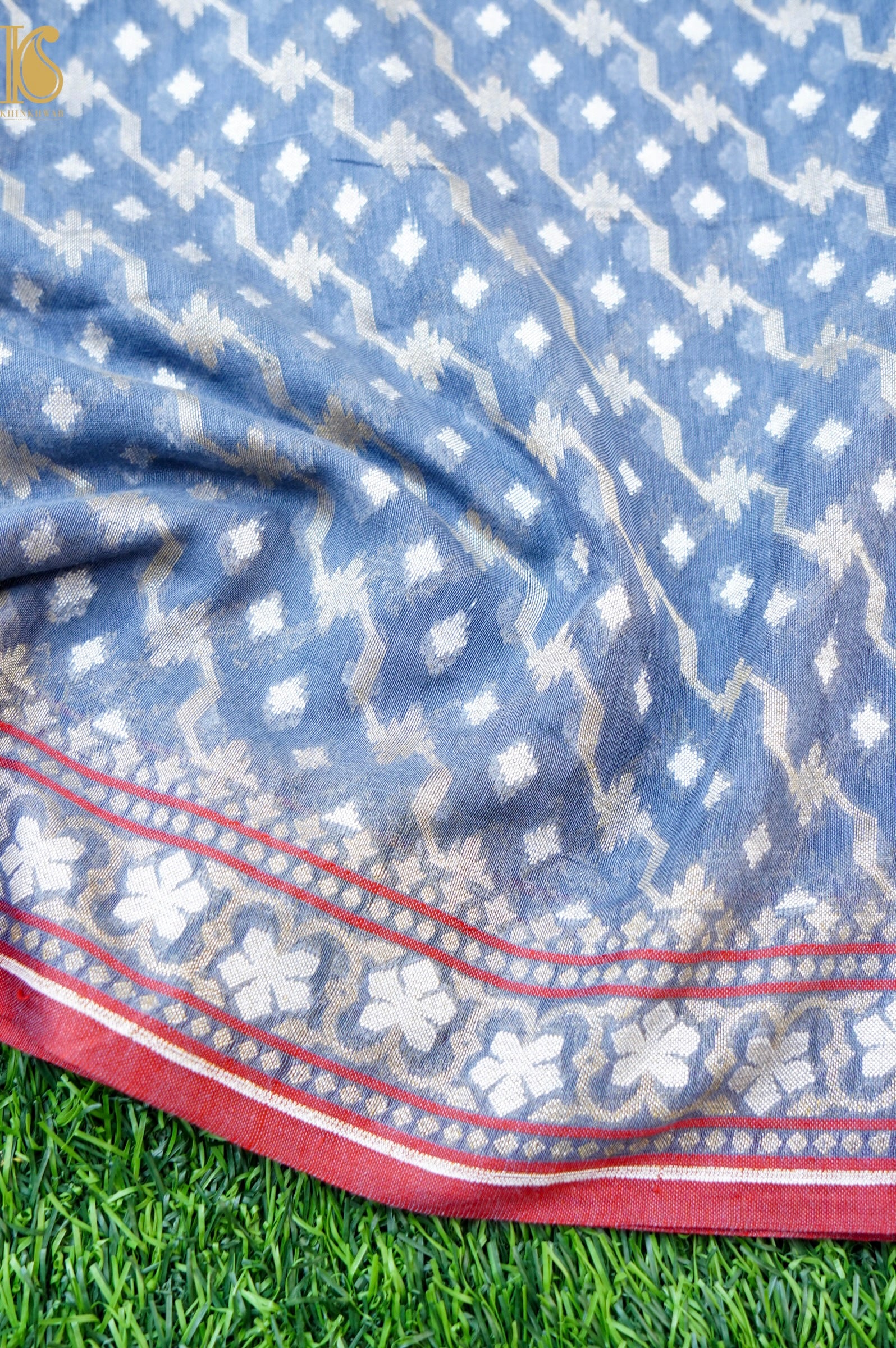 Banarasi Cotton Handloom Jamdani Ektara Saree