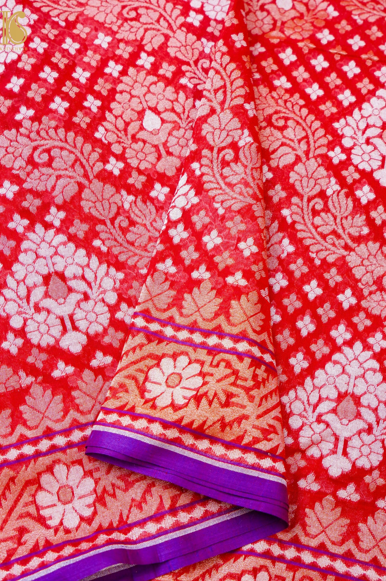 Banarasi Cotton Handloom Jamdani Ektara Saree