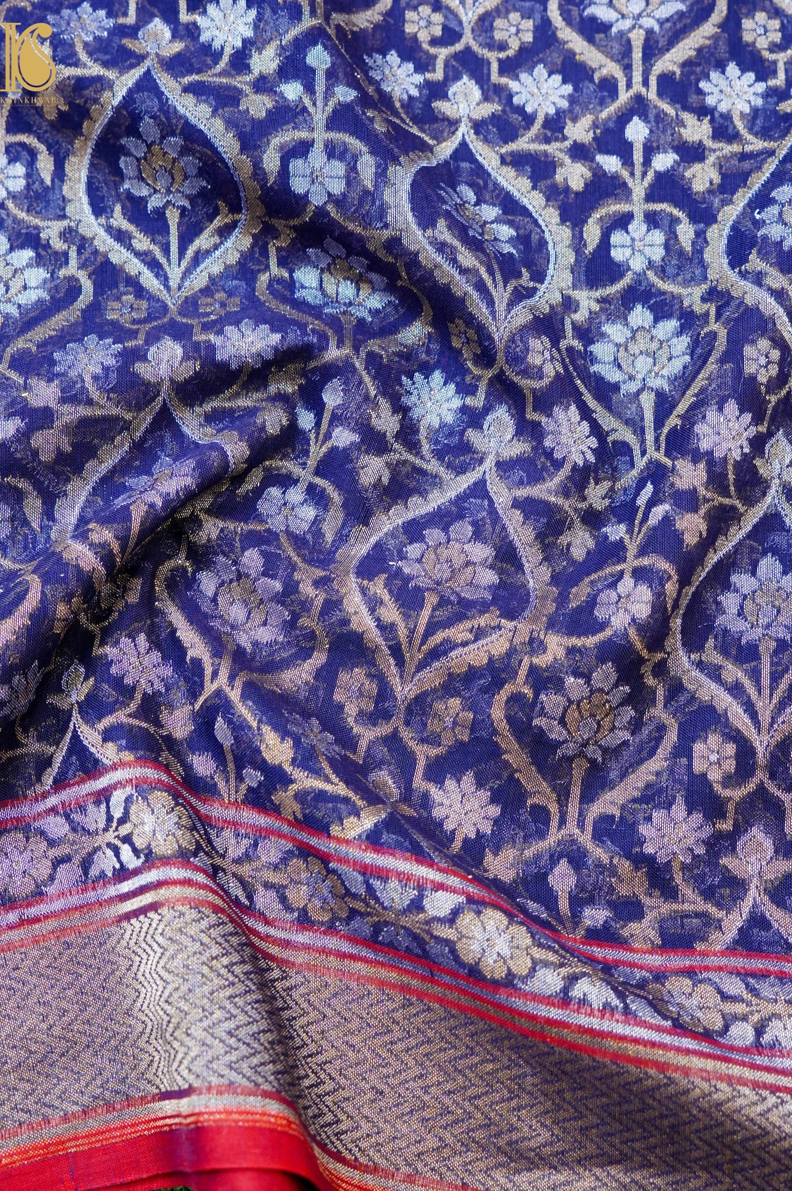 Banarasi Cotton Handloom Jamdani Ektara Saree