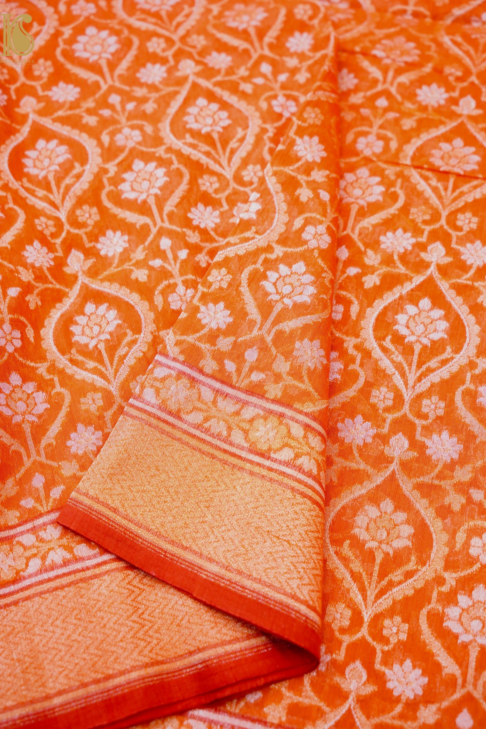 Banarasi Cotton Handloom Jamdani Ektara Saree